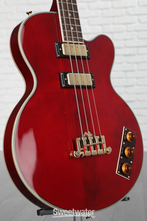Epiphone Allen Woody Rumblekat Artist Series Bass Guitar - Wine Red
