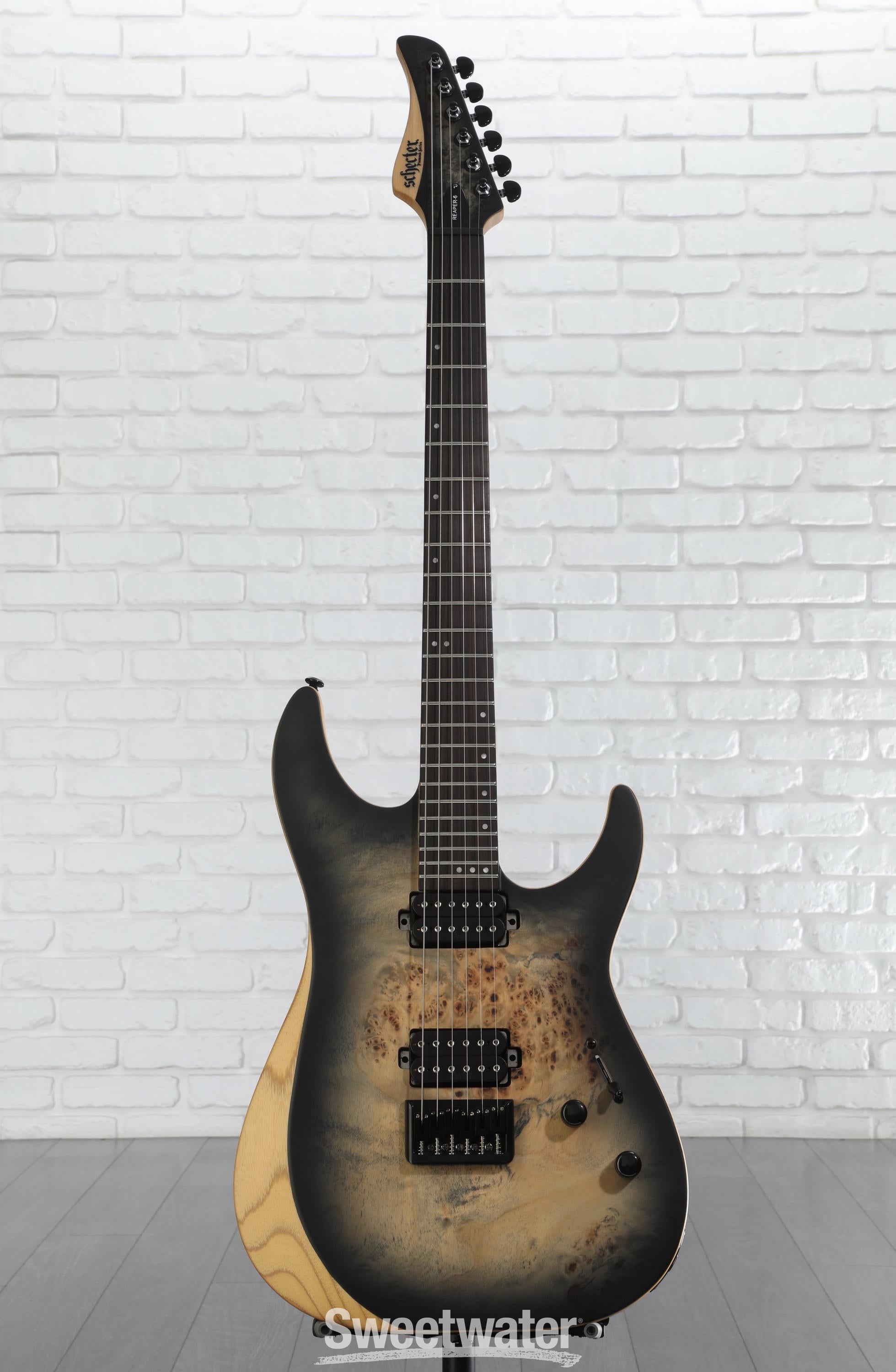 Schecter Reaper-6 - Satin Charcoal Burst | Sweetwater