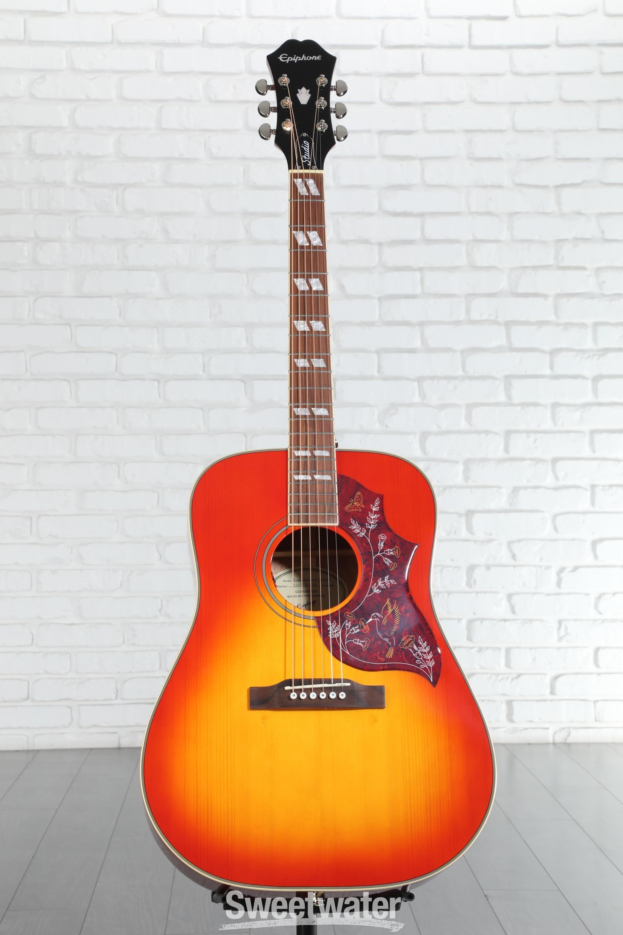 ギター epiphone hamming bird studio Epiphone Hummingbird Studio, Heritage Cherry Sunburst – Gibson