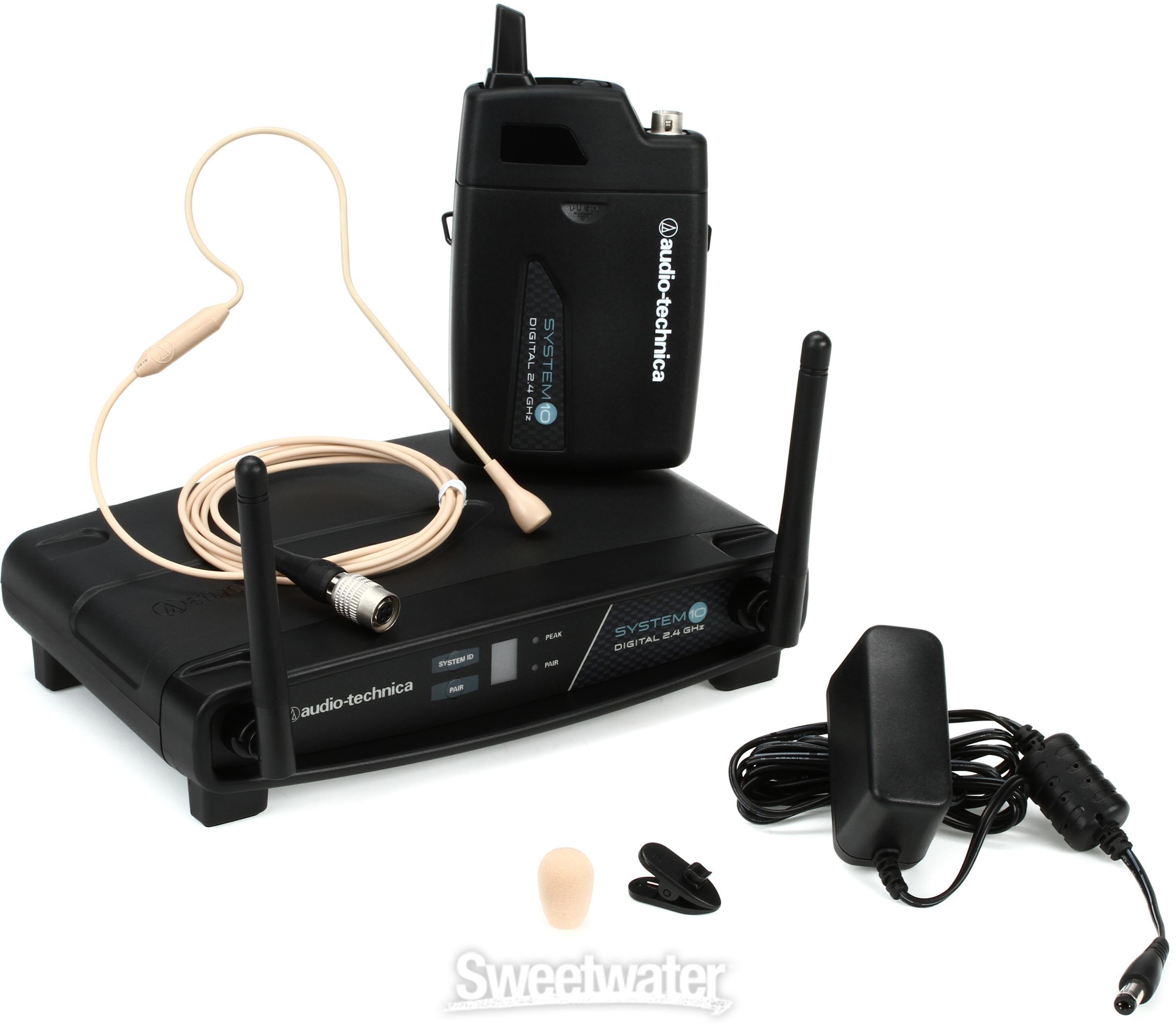 Audio-Technica ATW-1101/H92-TH Wireless Headworn Microphone System