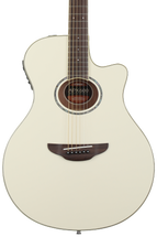 Yamaha FX600 ホワイトアコースティックギター Yamaha APX600 Thinline Cutaway Acoustic-electric Guitar - Vintage