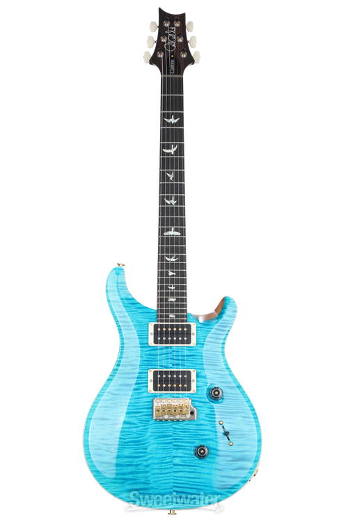 PRS Custom 24 10-Top Electric Guitar - Carroll Blue | Sweetwater