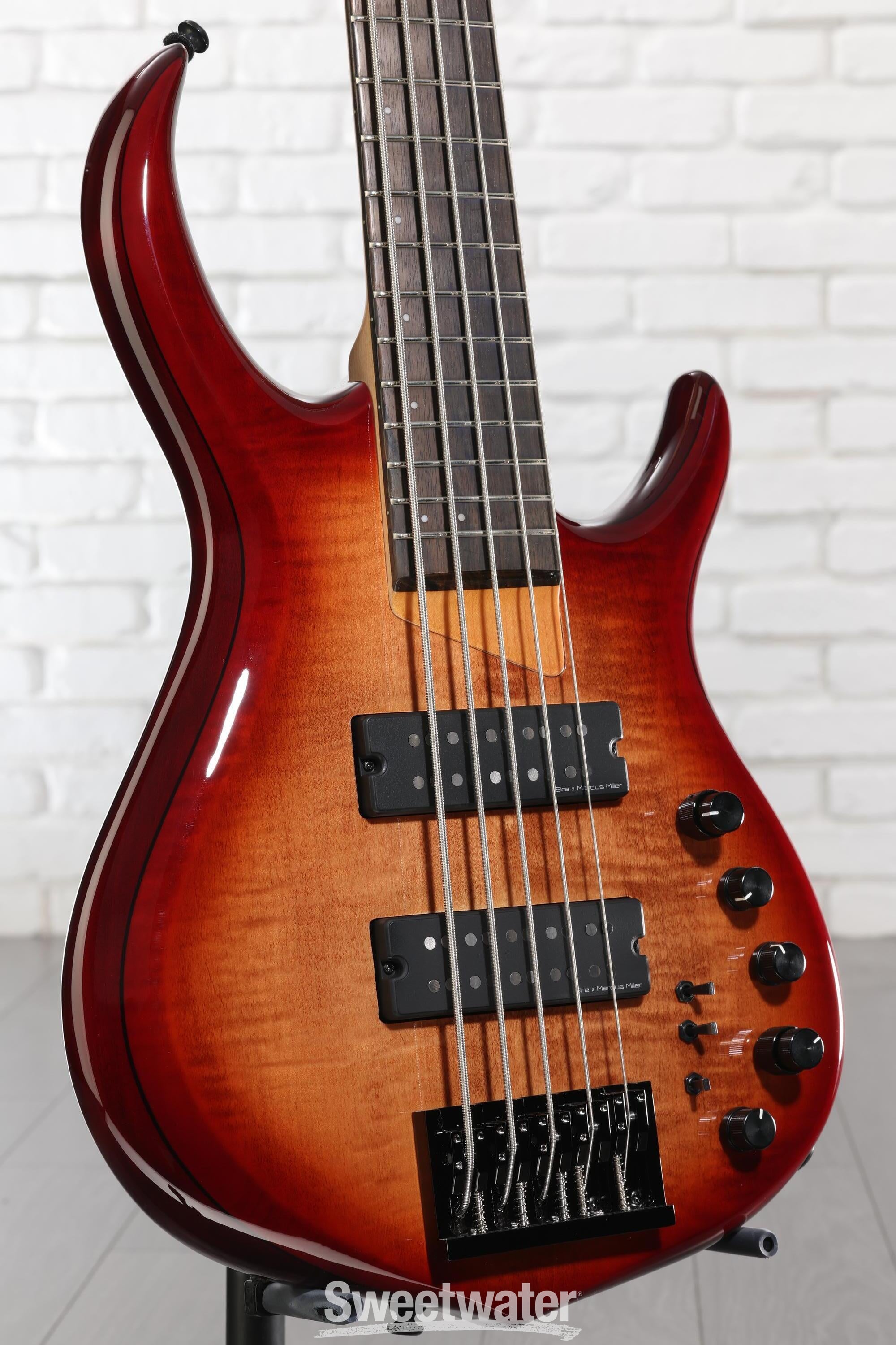 Photo of Sire Marcus Miller M7 Alder 5-string Bass Guitar - Brown Sunburst