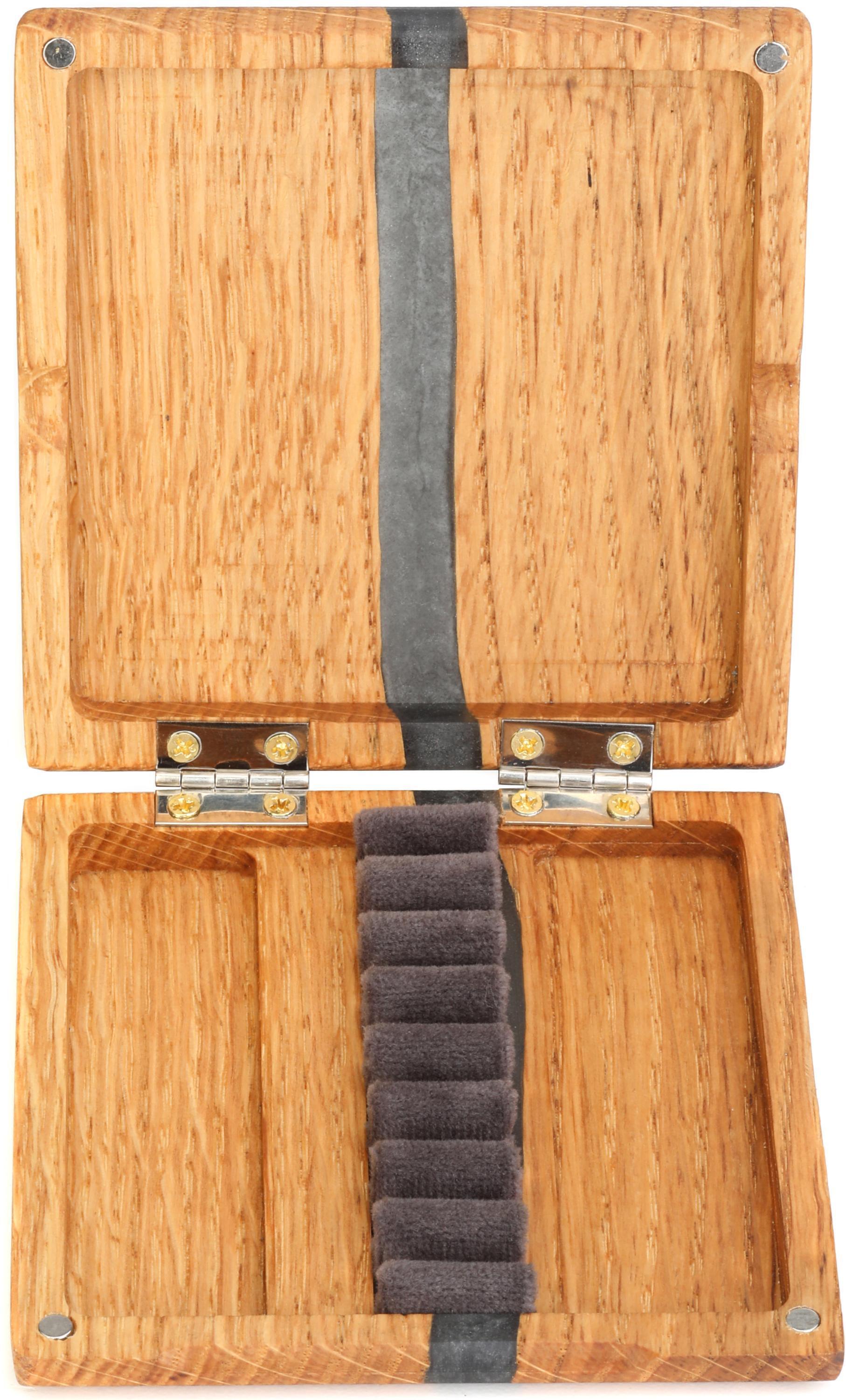 Reediano Oboe Reed Case - Dark Oak with Gray Resin, 8 Reeds
