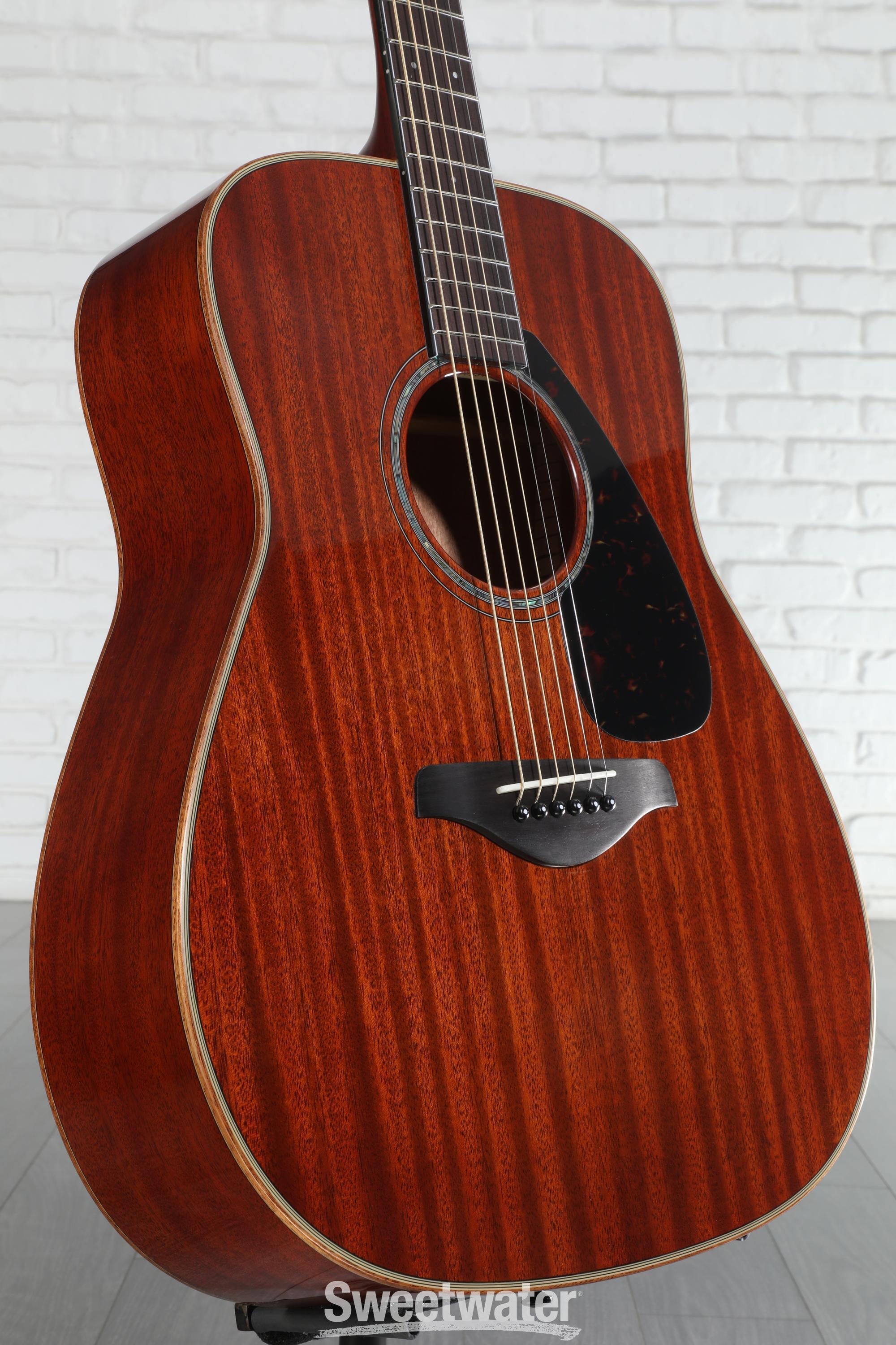 Yamaha FG850 Dreadnought Acoustic Guitar - Natural | Sweetwater
