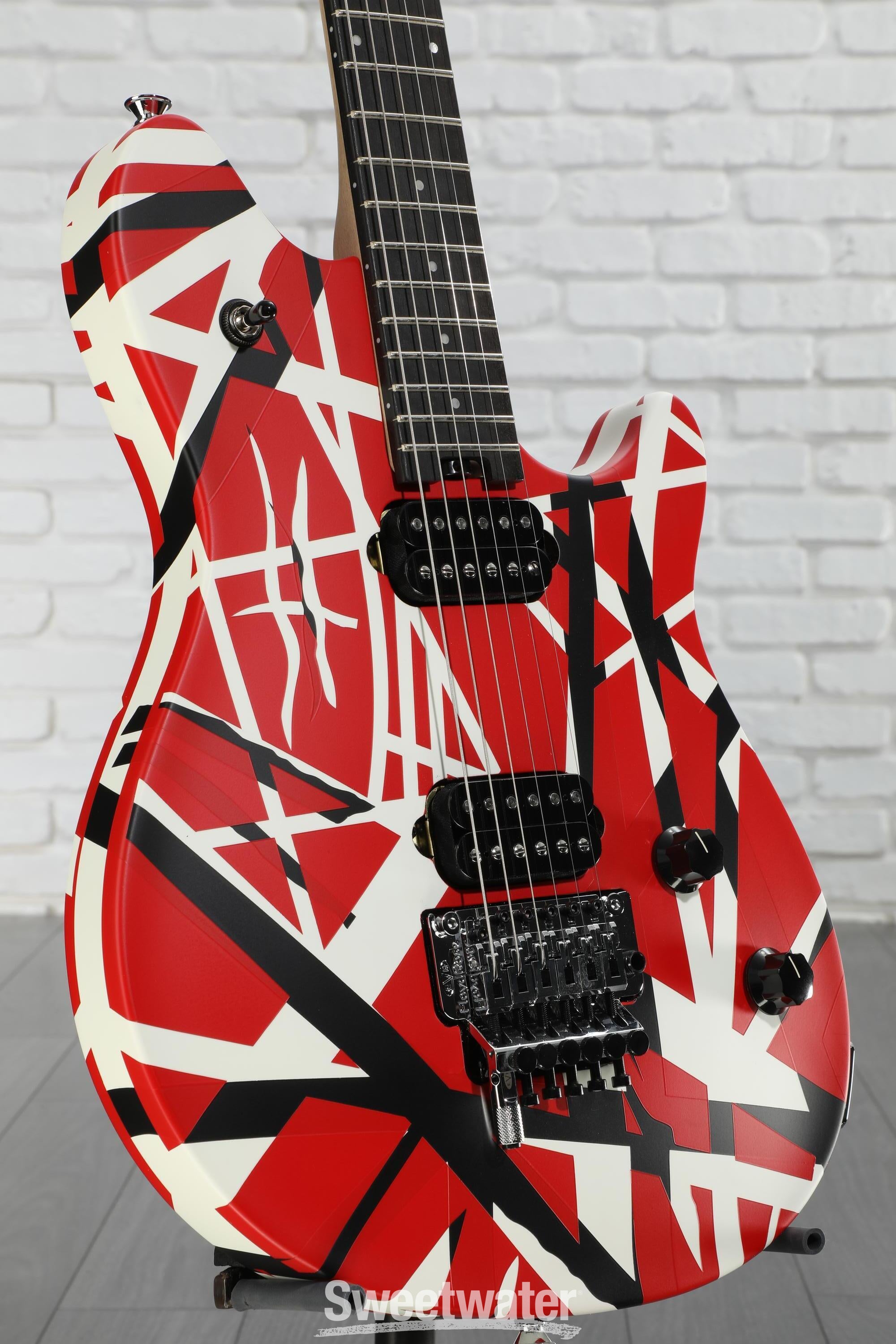 EVH Wolfgang Special Electric Guitar - Satin Striped Red/White