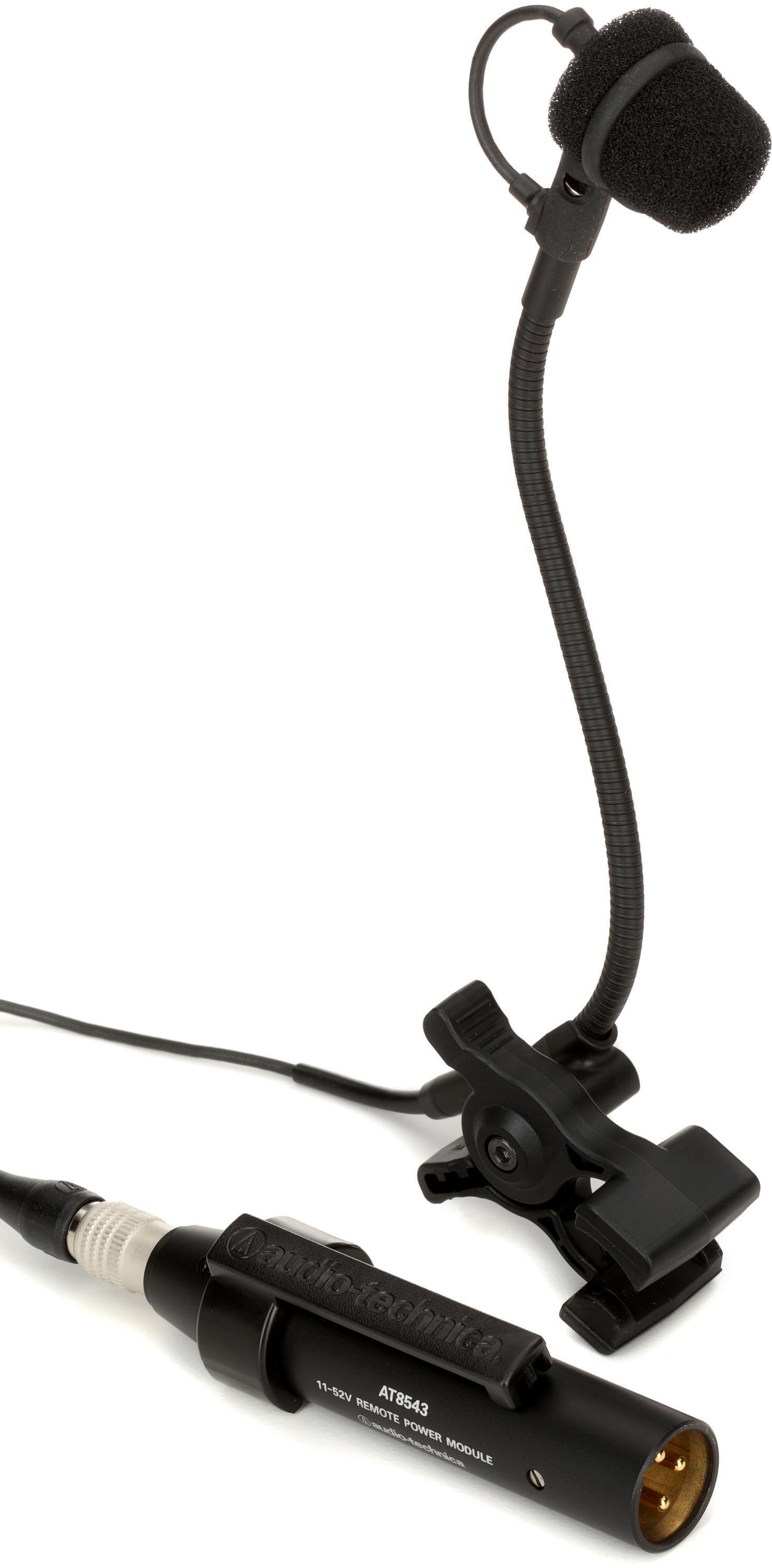 Photo of Audio-Technica ATM355VF Cardioid Condenser Clip-on Instrument Microphone for Audio-Technica System 10/20 Wireless(cW) with XLR Power Module