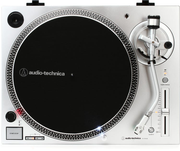 Audio-Technica AT-LP120XUSB Stereo Turntable (Silver)
