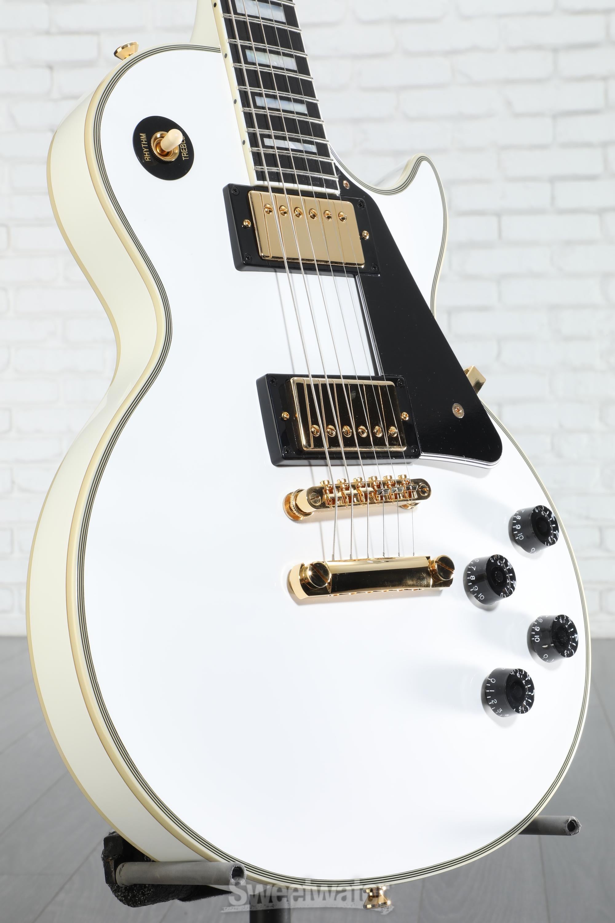 Epiphone Les Paul Custom Electric Guitar - Alpine White | Sweetwater