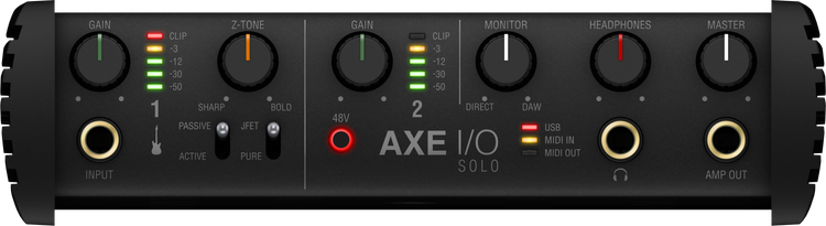 IK Multimedia AXE I/O SOLO 2x3 USB Guitar Audio Interface