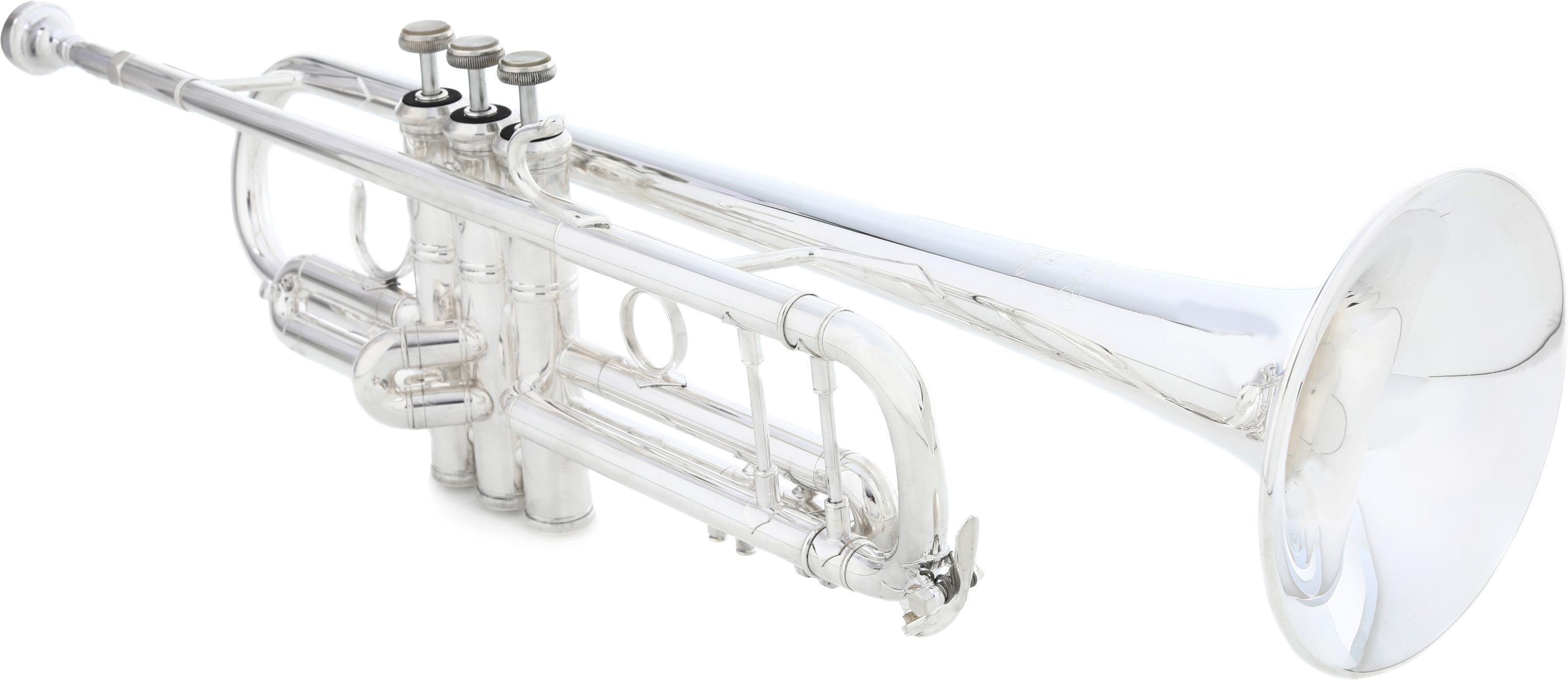 Bach 180 Stradivarius Professional Bb Trumpet - 43 Bell - Silver Plated |  Sweetwater