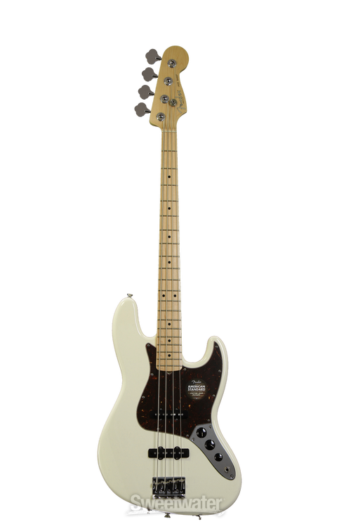 Fender American Standard Jazz Bass - Olympic White with Fender American Standard Jazz Bass - Olympic White with