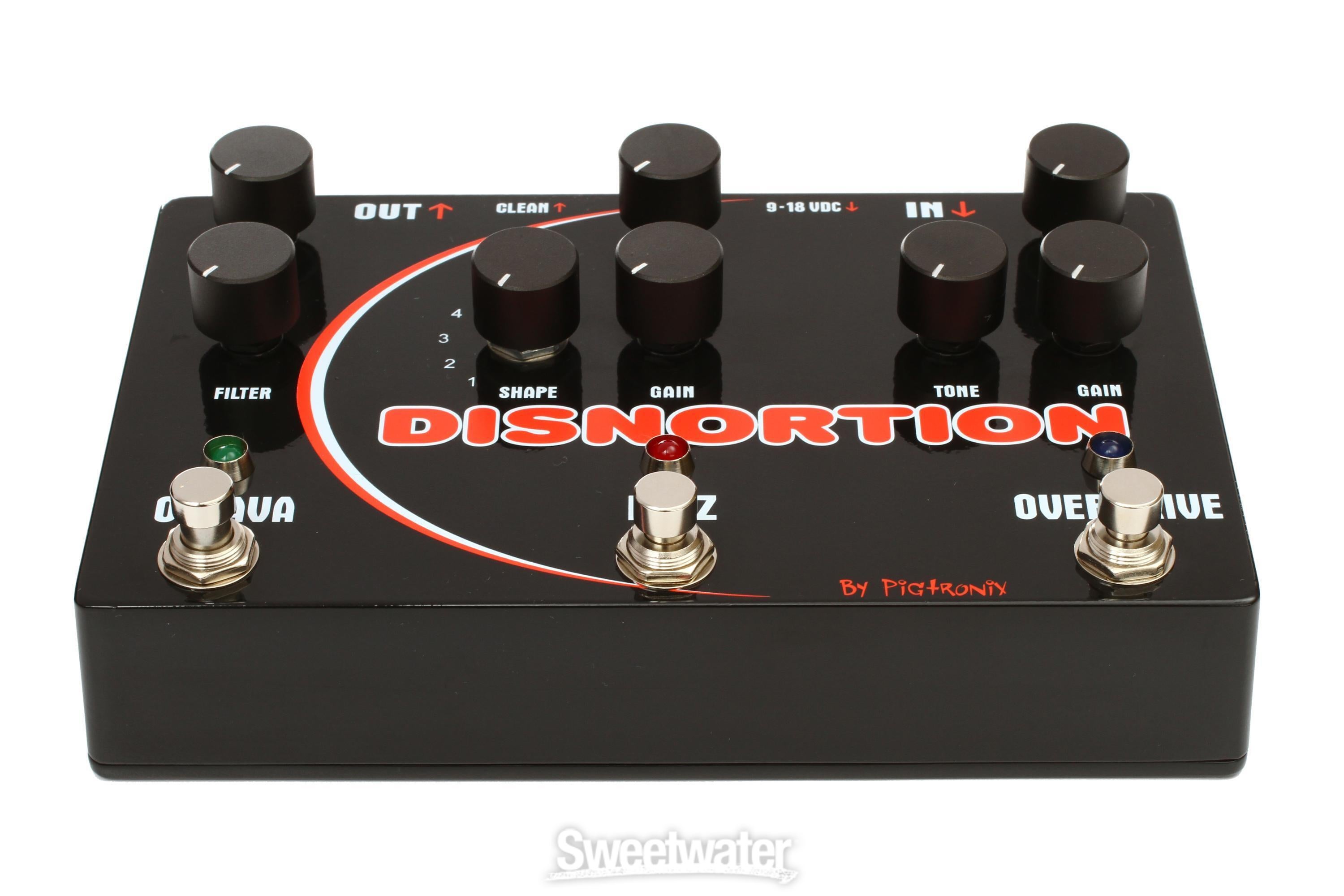 Pigtronix Disnortion Analog Octave/Fuzz/Overdrive Pedal