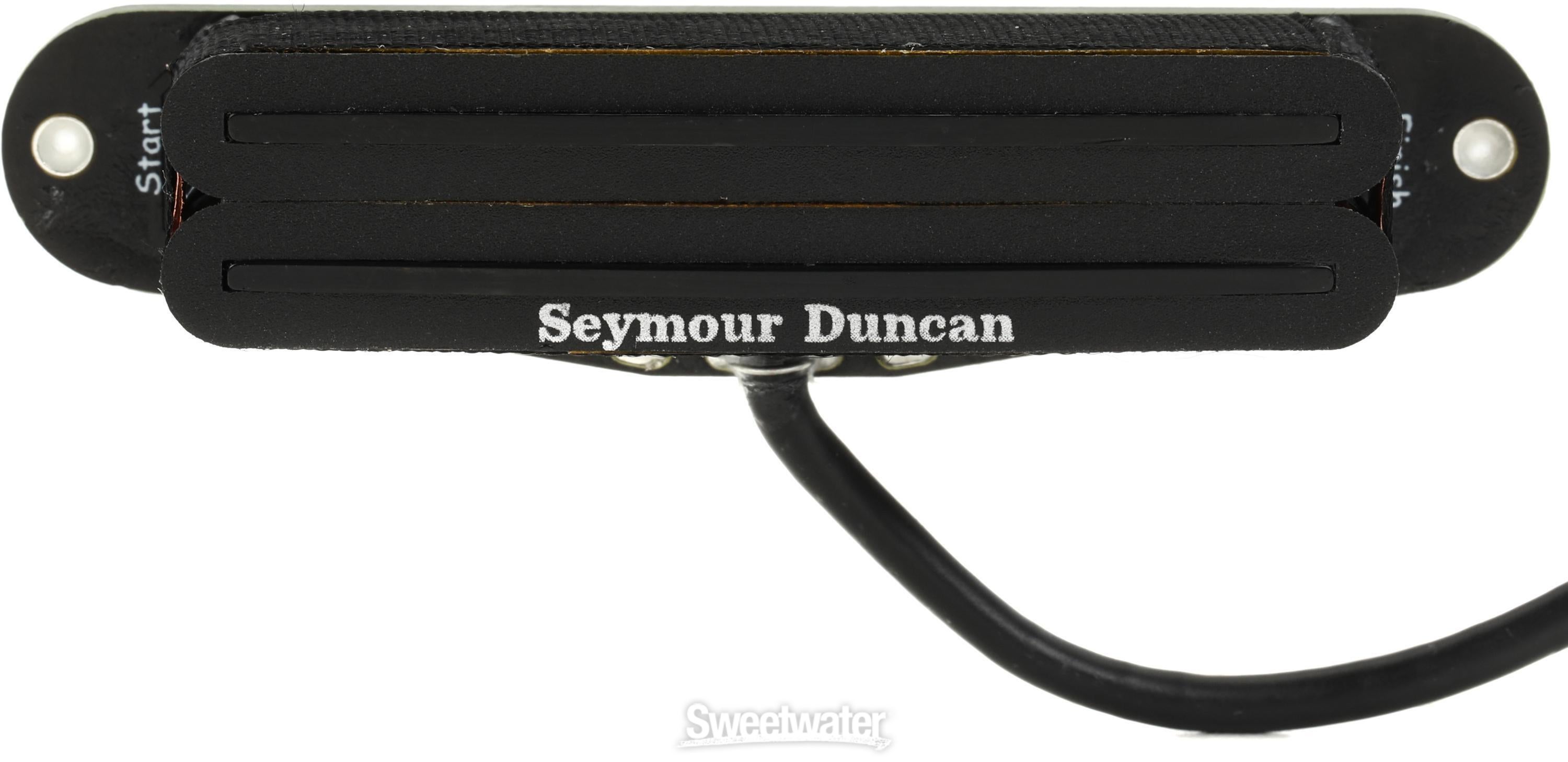 Seymour Duncan STHR-1n Hot Rails Neck Tele Single Coil Sized Humbucker  Pickup - Black