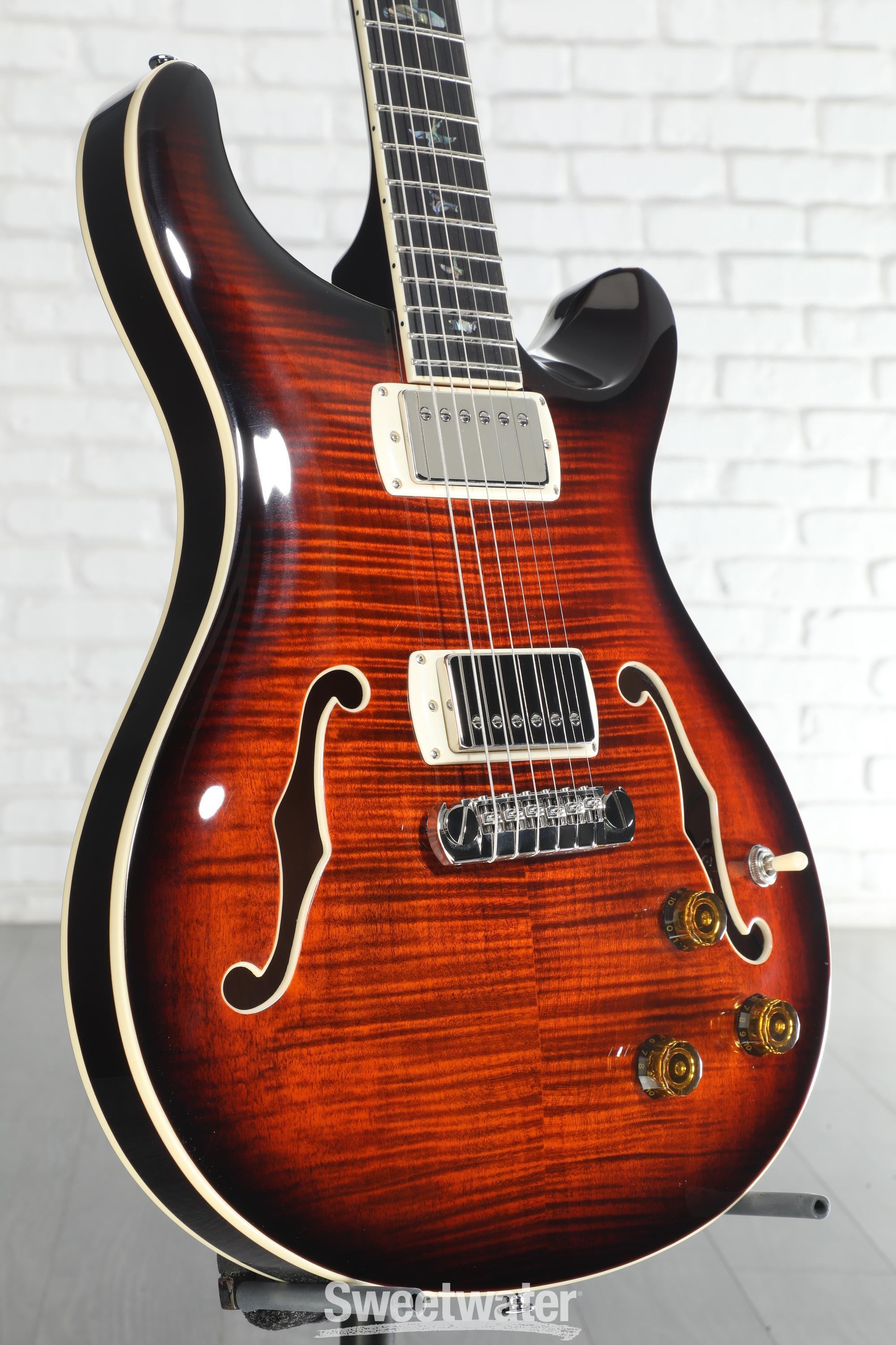 PRS SE Hollowbody II Piezo Electric Guitar - Orange Tiger