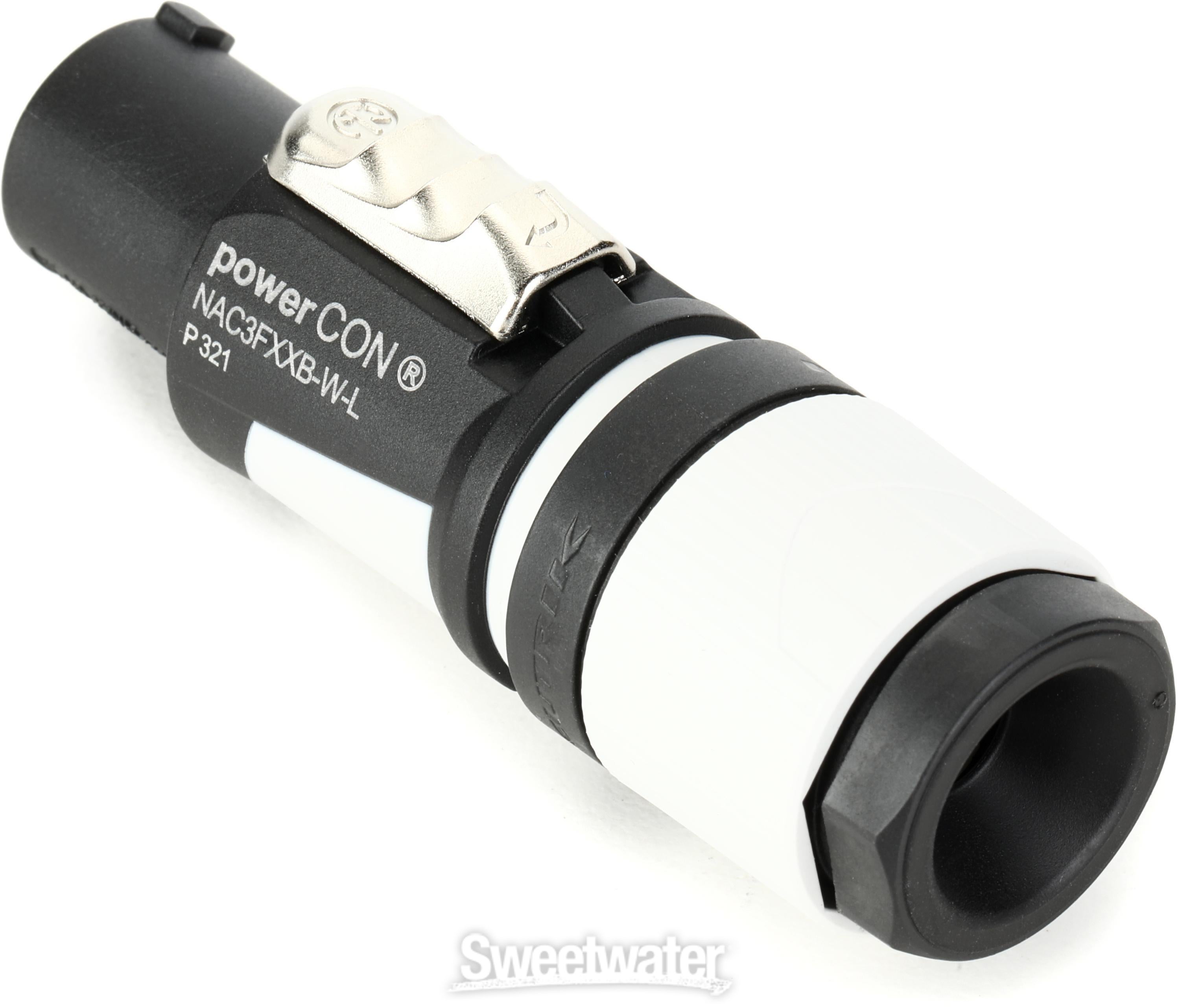 Neutrik NAC3FXXB-W-L powerCON Cable Connector - Power Out, Gray