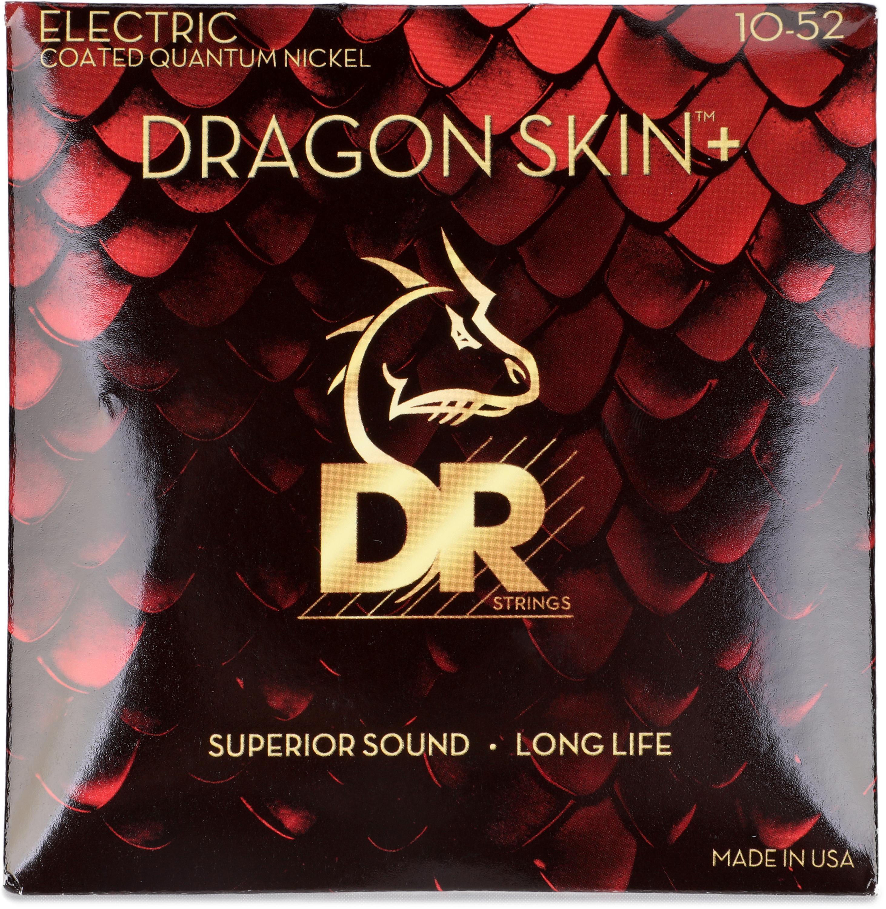 Photo of DR Strings Dragon Skin+ Quantum Nickel Coated Electric Guitar Strings - Medium .010-.052