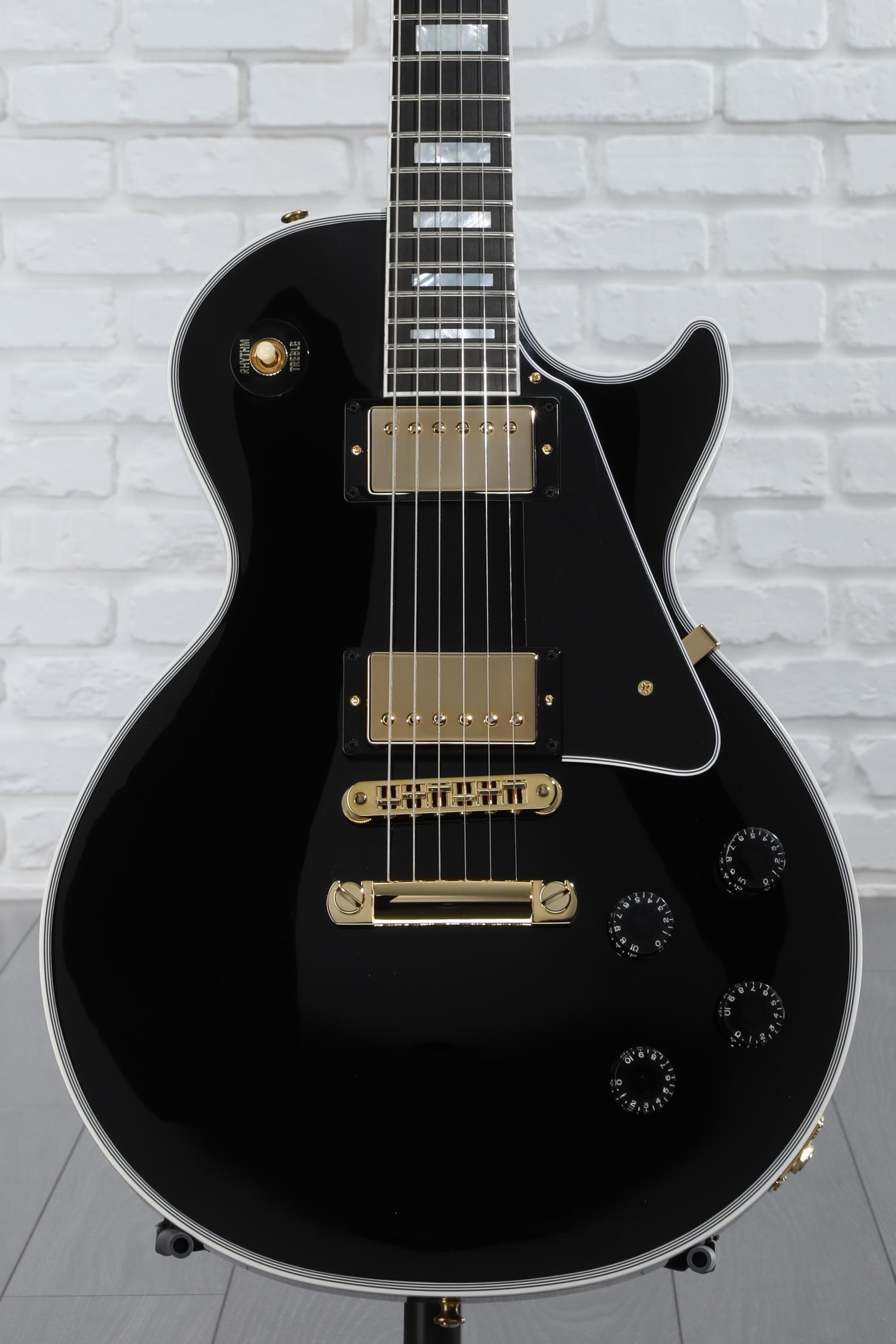 Sword Les Paul custom Ebony 約4.0kg Gibson Custom Les Paul Custom Electric Guitar - Ebony, Ebony