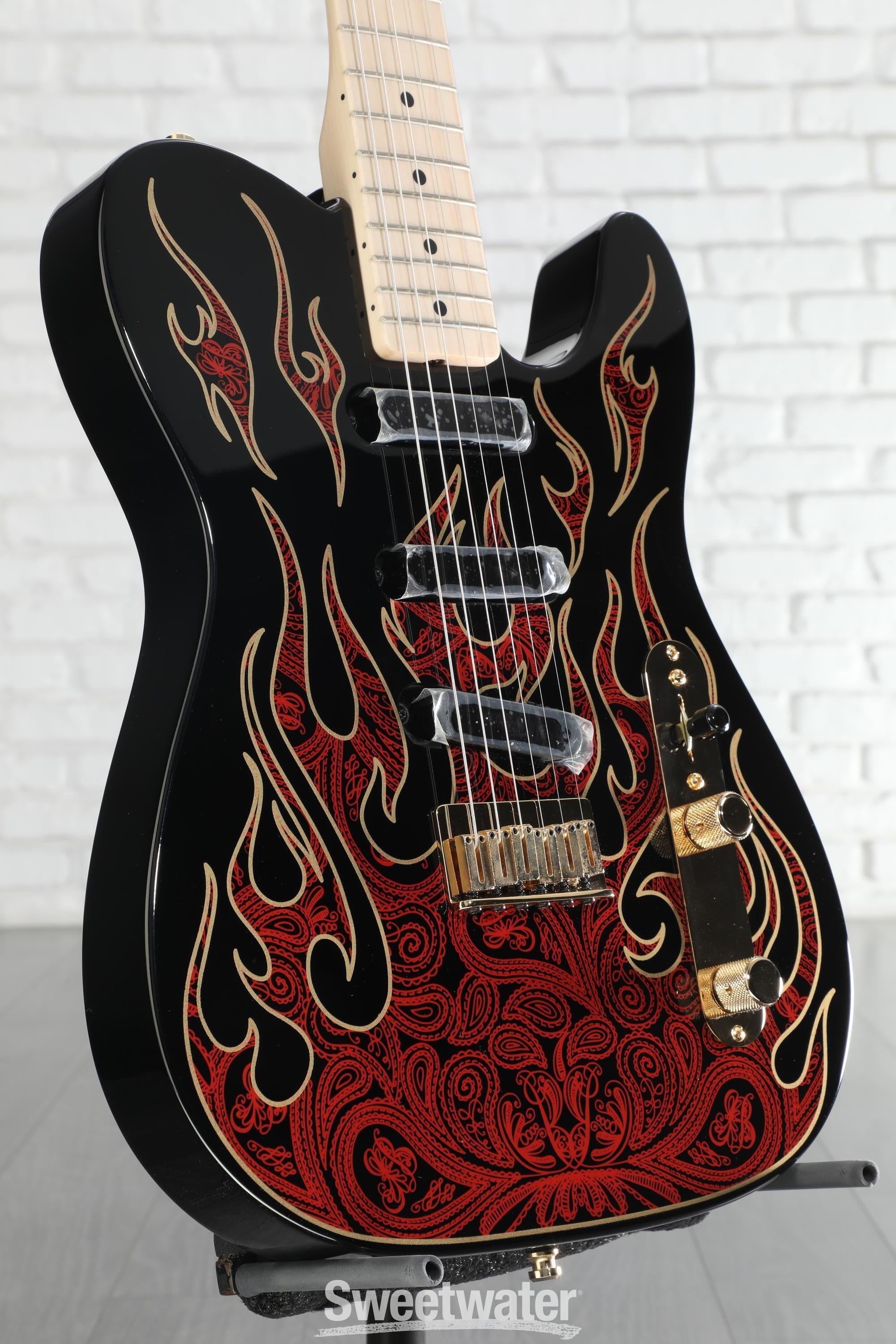 Fender James Burton Telecaster - Red Paisley Flames | Sweetwater