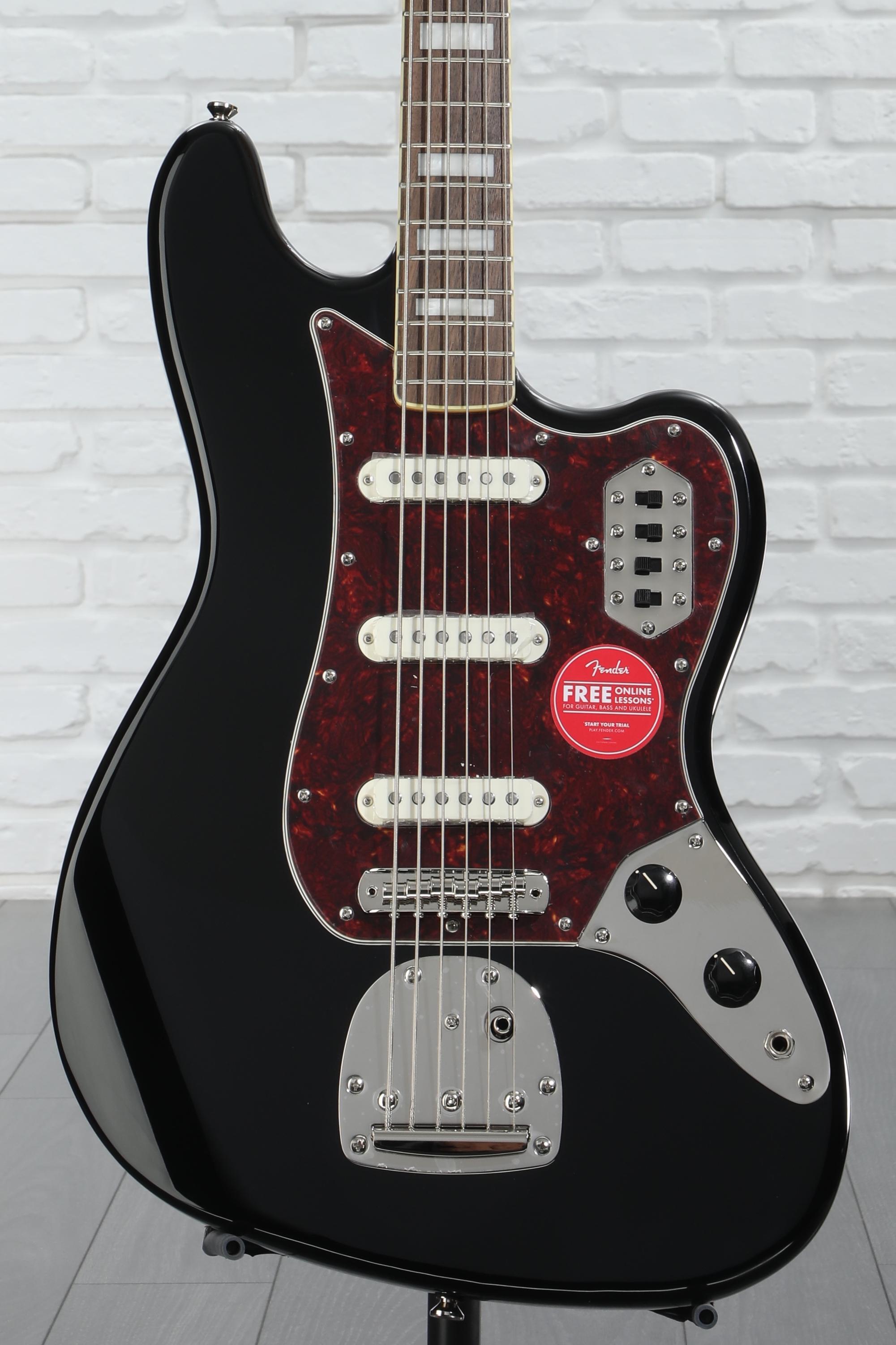 SQUIER Classic Vibe Bass Ⅵ Squier Classic Vibe Bass VI Guitar - Black | Sweetwater