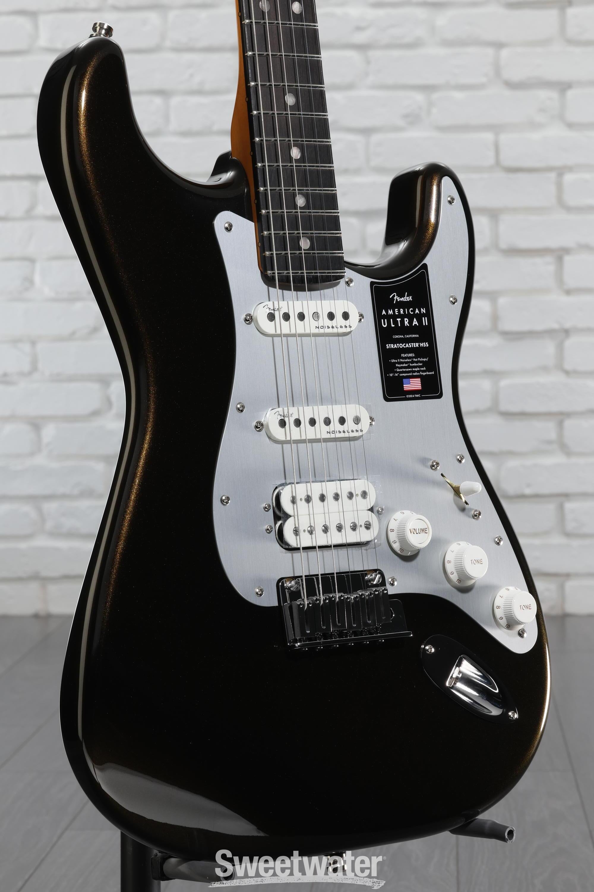 Fender American Ultra II Stratocaster HSS Electric Guitar - Texas