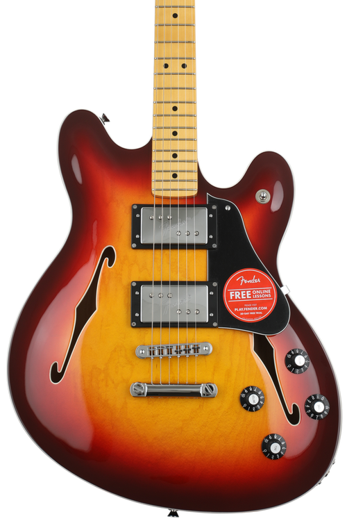 Fender Modern Player Starcaster - Aged Cherry Sunburst | Sweetwater