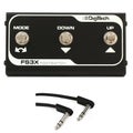 Photo of DigiTech FS3X 3-button Foot Switch with Flat Cable