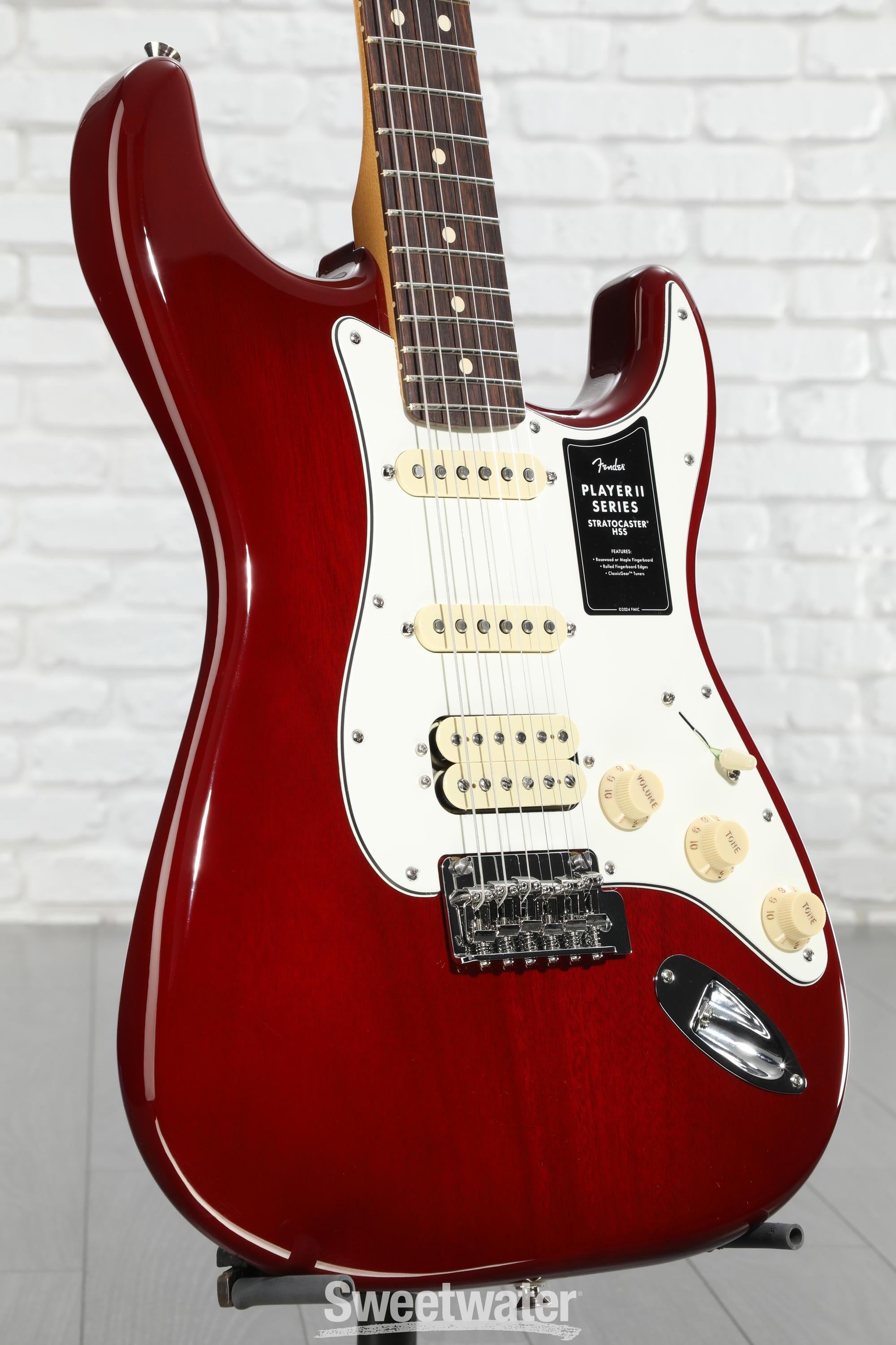 Photo of Fender Player II Stratocaster HSS Electric Guitar - Transparent Cherry Burst