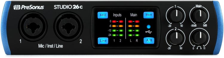 Presonus Studio 26c « Carte son, Interface audio