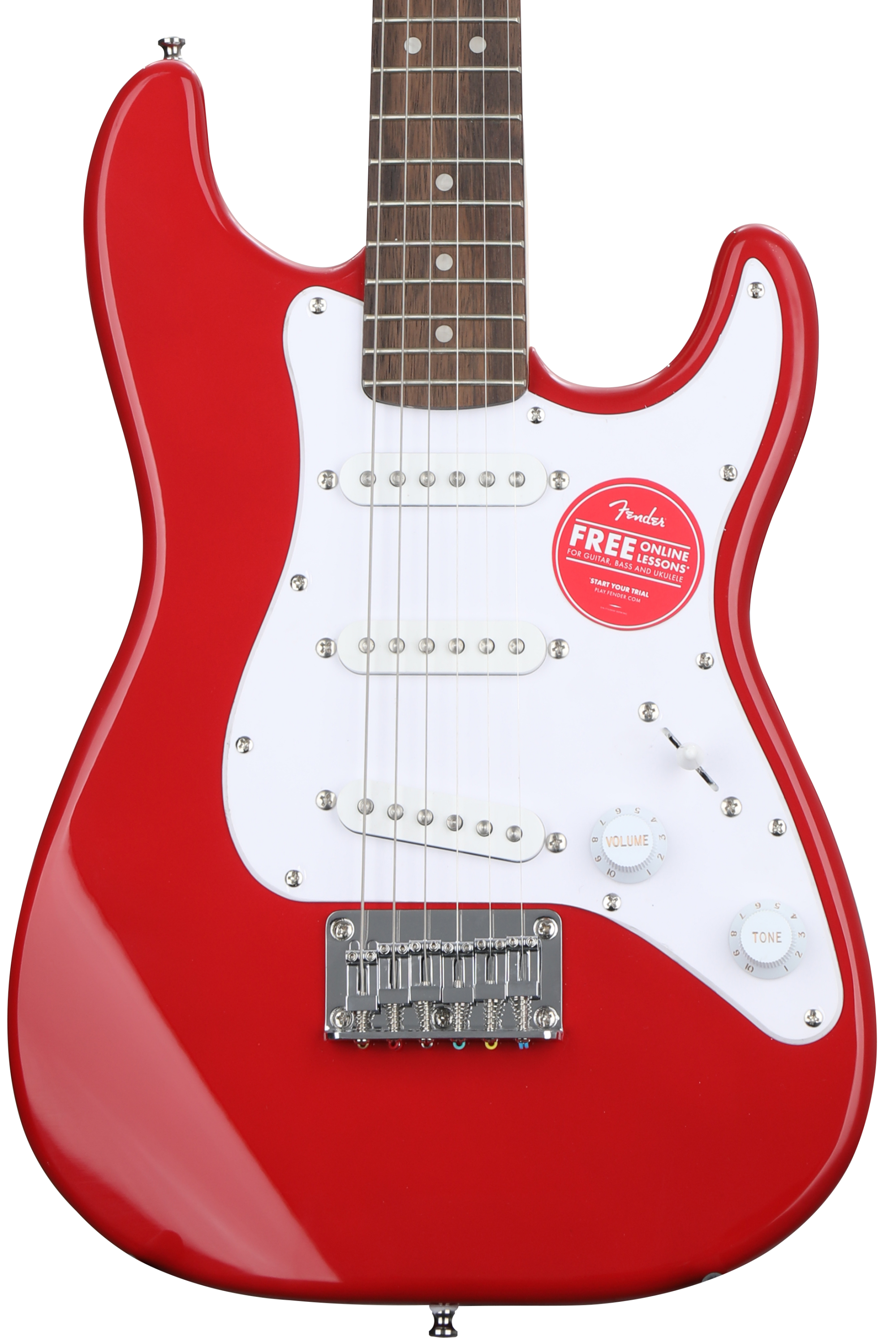 Bundled Item: Squier Mini Stratocaster Electric Guitar - Dakota Red with Laurel Fingerboard