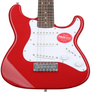 Squier Mini Stratocaster Electric Guitar- Dakota Red with Laurel 