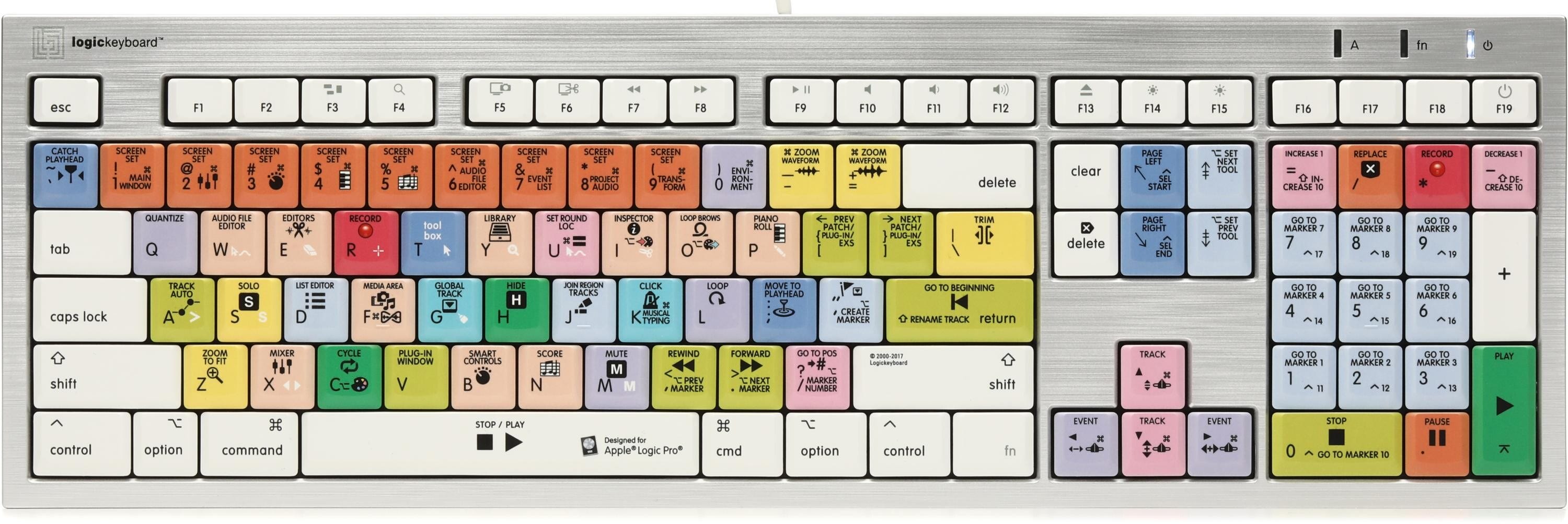 LogicKeyboard ALBA Keyboard for Apple Logic Pro X - Mac | Sweetwater