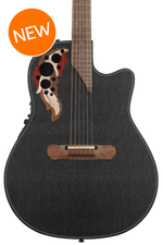 Photo of Ovation Adamas I GT Cutaway Deep Contour Acoustic-electric Guitar - Black