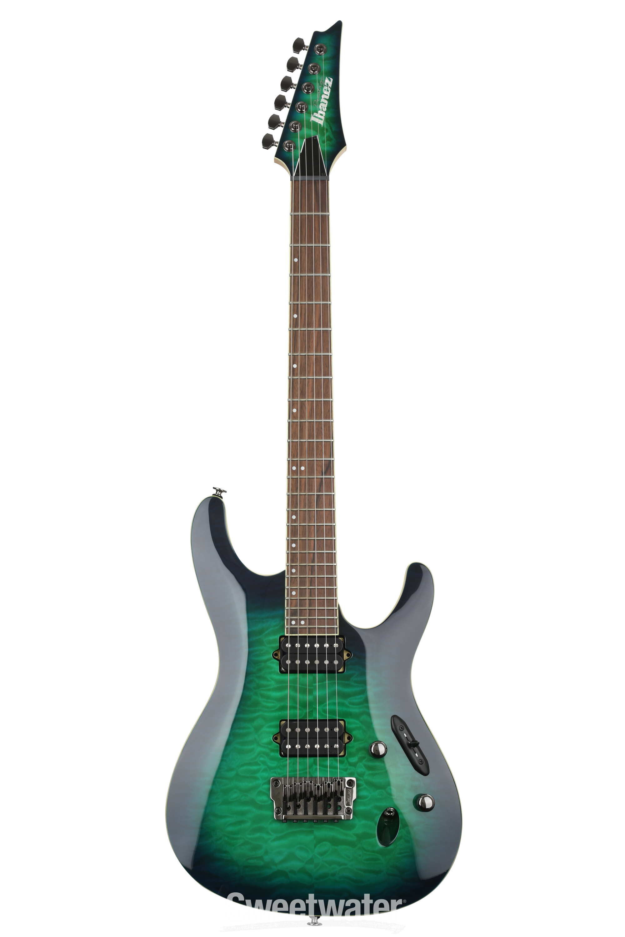 Ibanez Prestige S6521Q - Surreal Blue Burst | Sweetwater