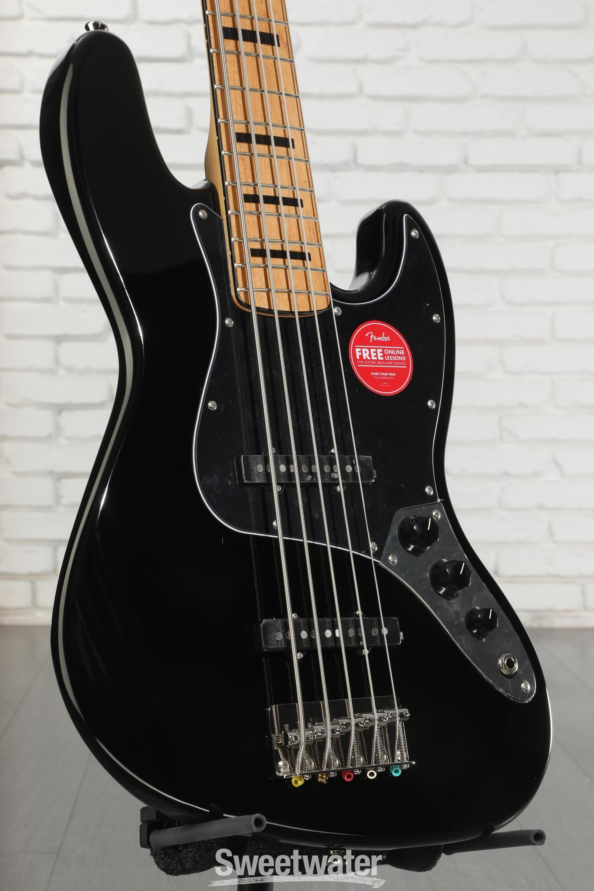 Squier Classic Vibe '70s Jazz Bass V - Black with Maple