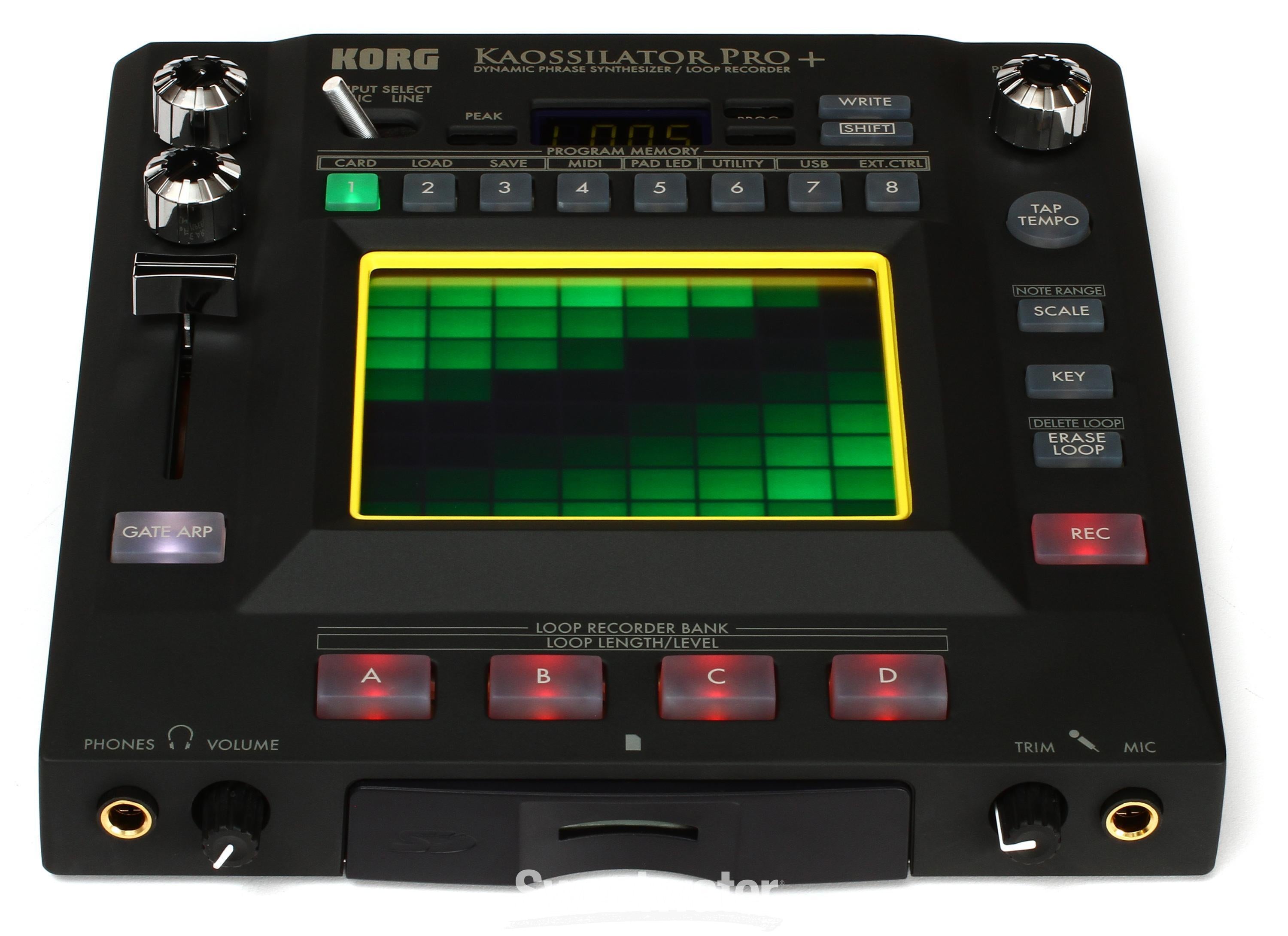 Korg Kaossilator Pro+ Phrase Synthesizer and Loop Recorder 