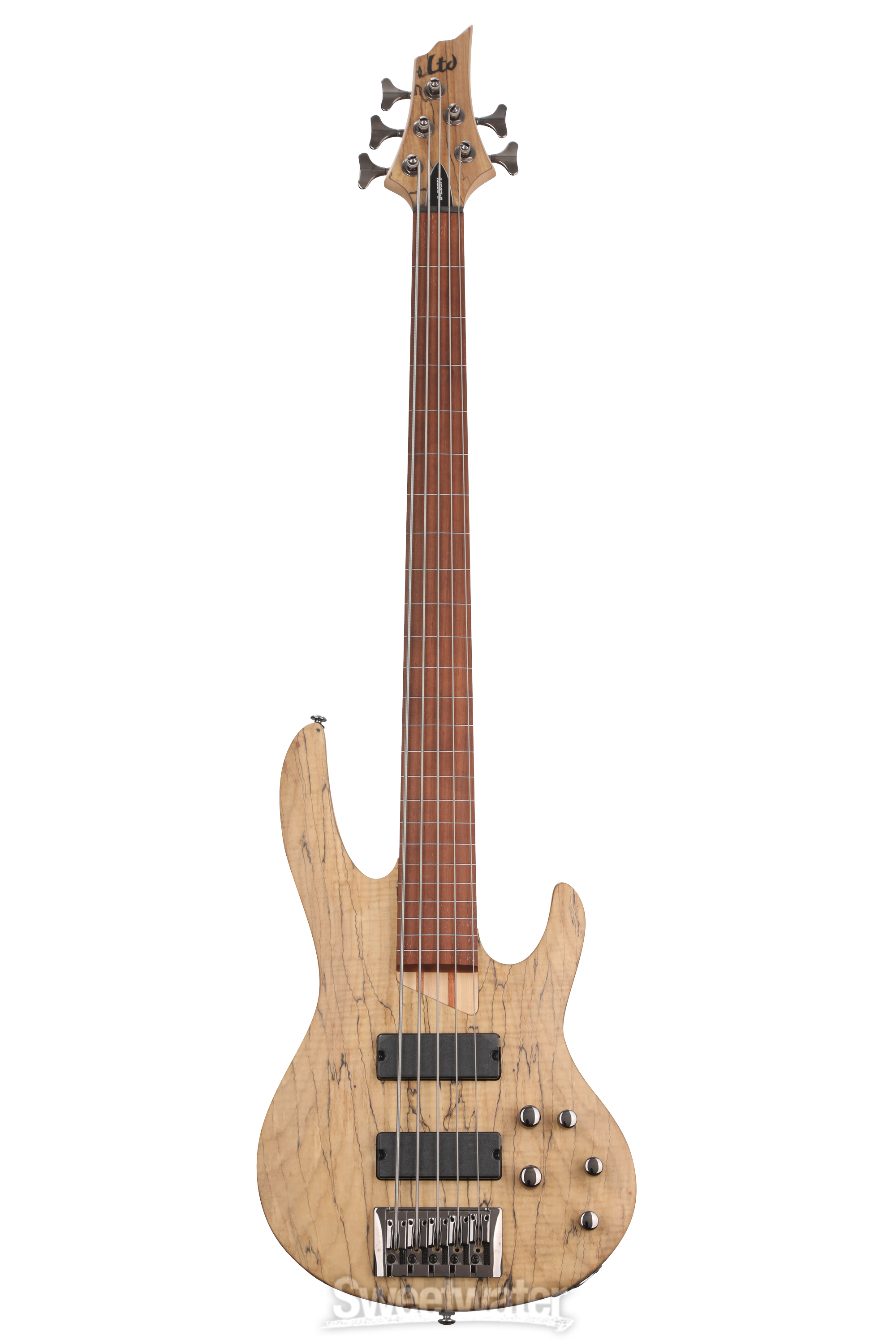 ESP LTD B-205SM Fretless Bass Guitar - Natural Satin | Sweetwater