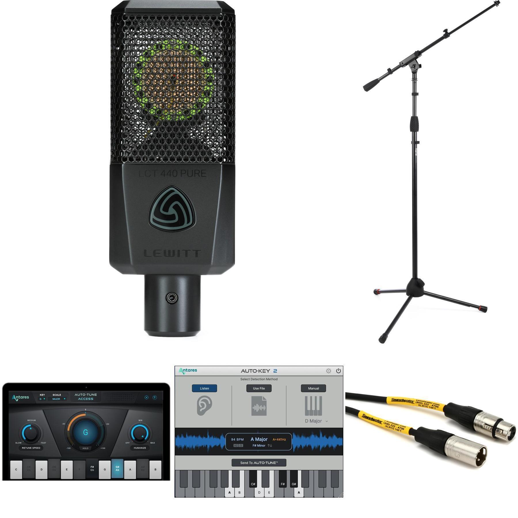 Lewitt LCT 440 PURE Condenser Microphone and AutoTune Essentials Bundle