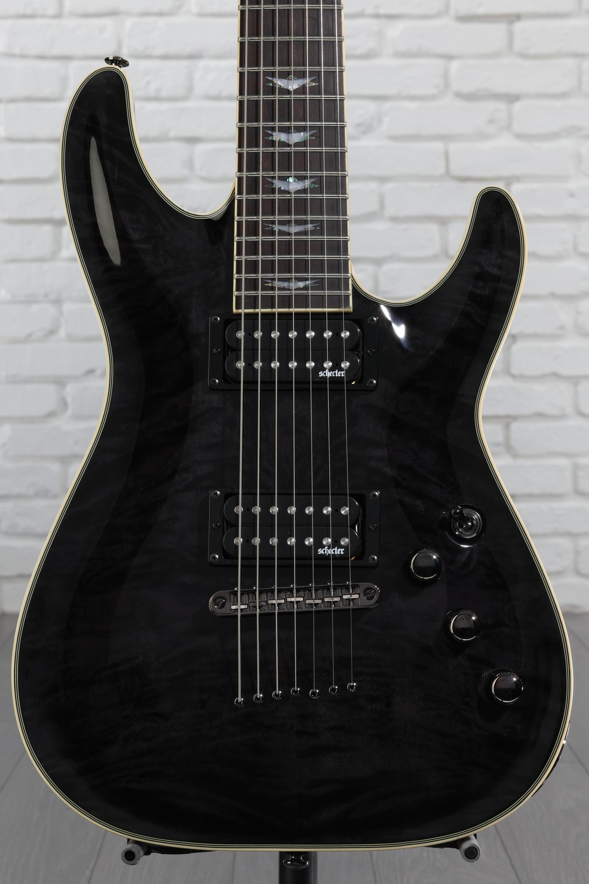 Schecter Omen Extreme-7 Electric Guitar - See Thru Black | Sweetwater