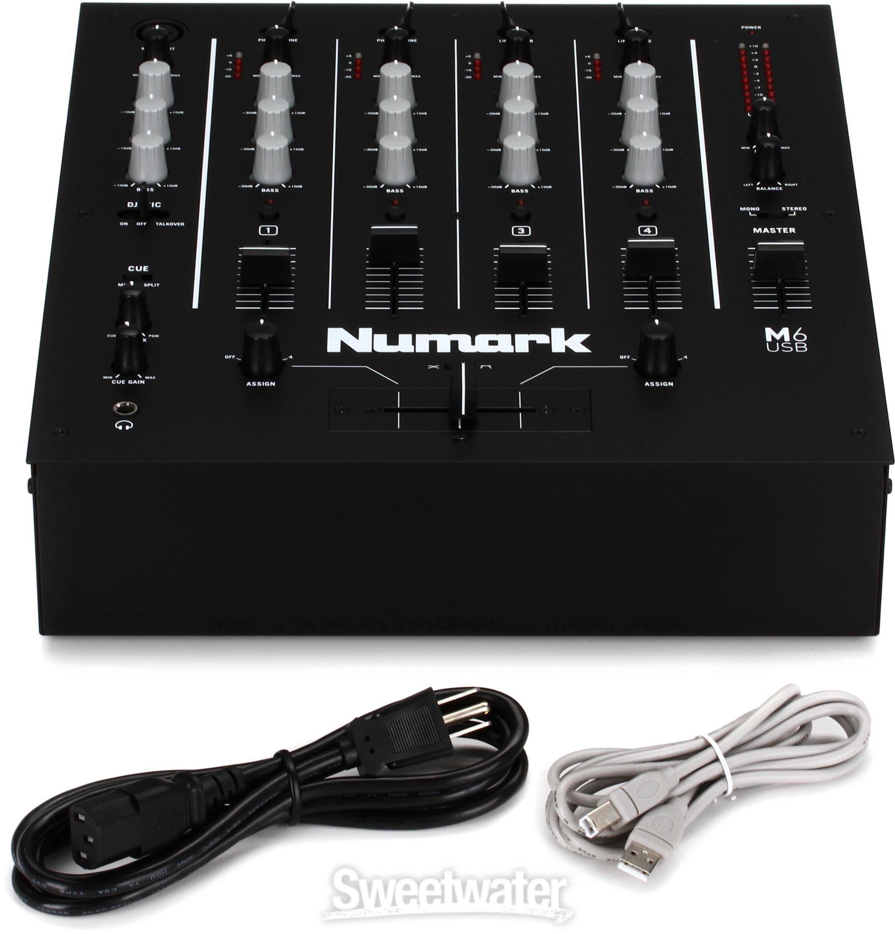 Numark M6 USB 4-channel DJ Mixer