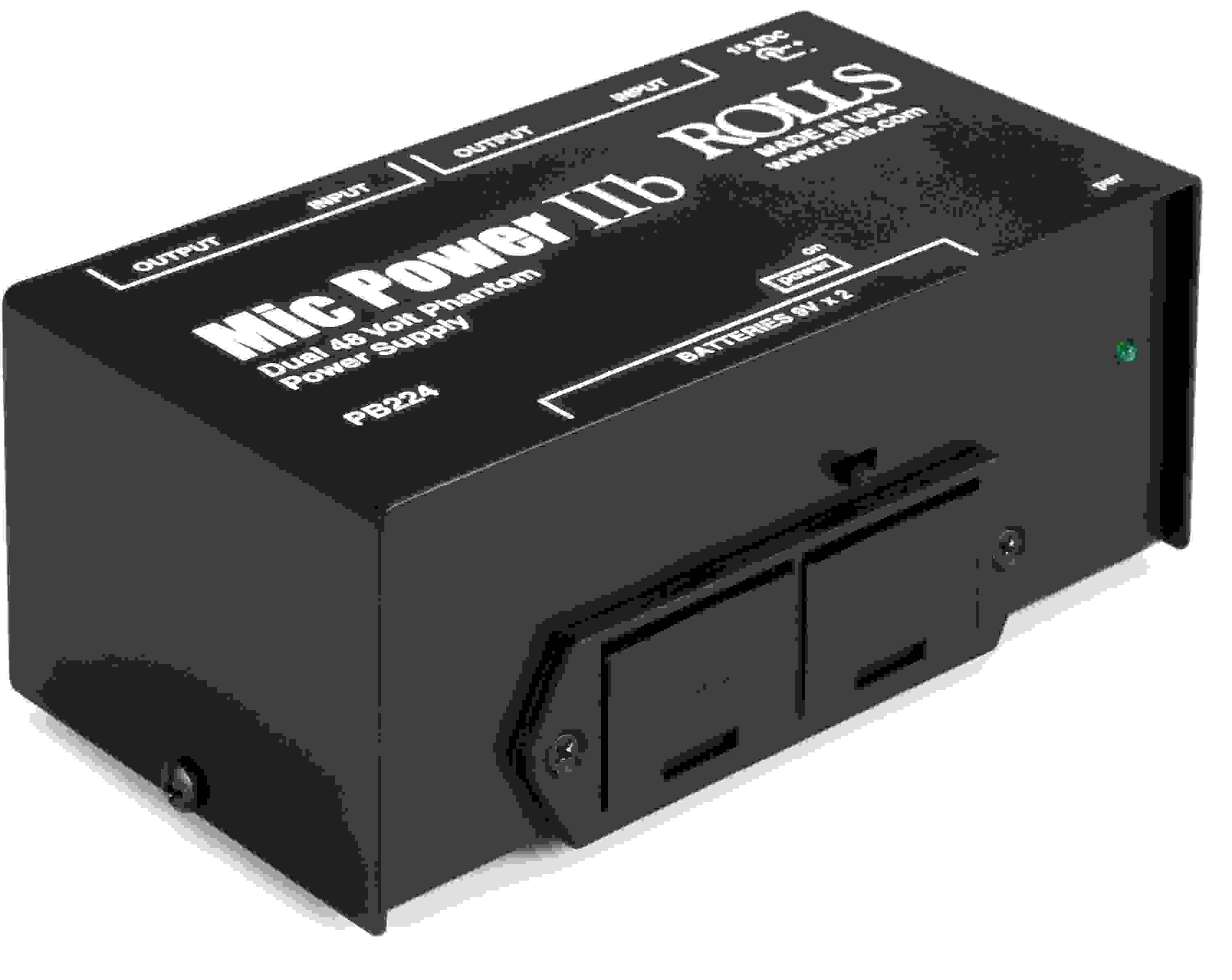Rolls PB224 Mic Power IIb Dual 48V Phantom Power Supply