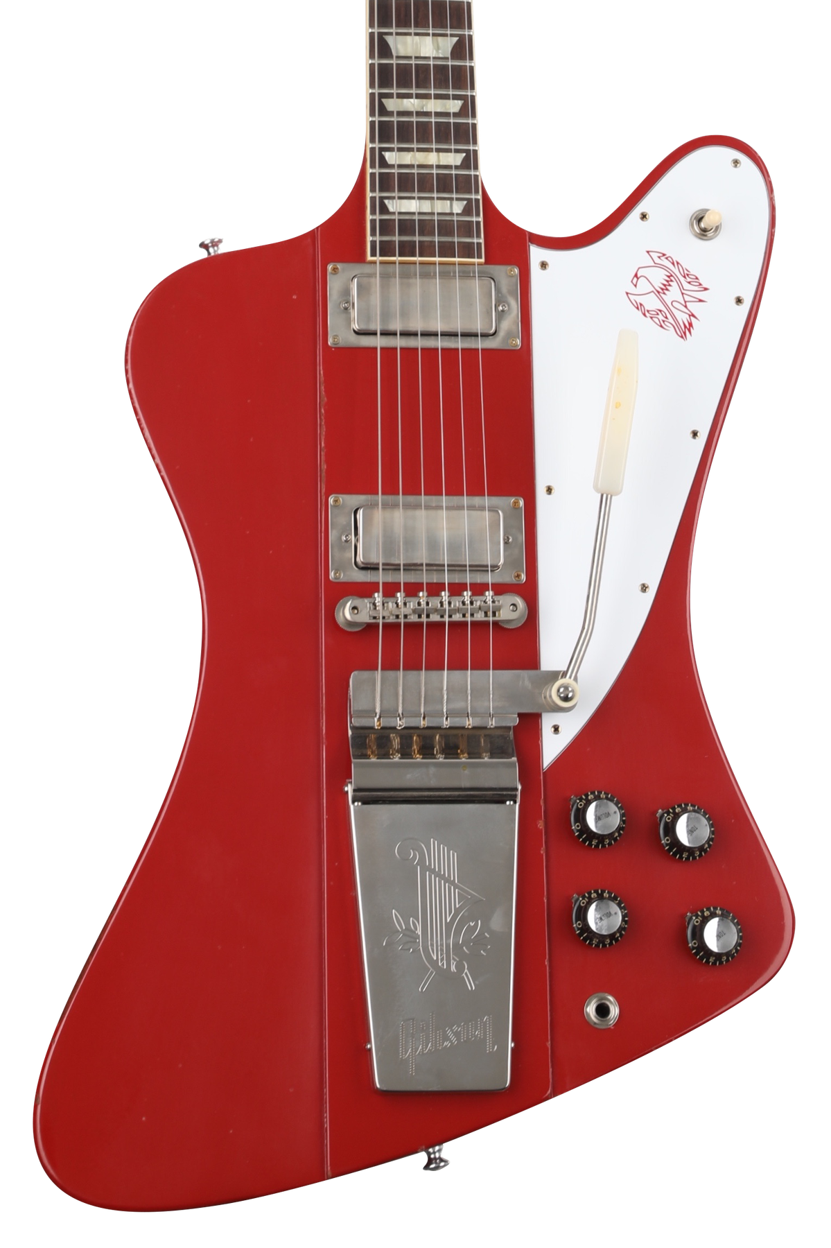 Gibson Custom 1963 Firebird V w/ Maestro Vibrola Electric Guitar - Murphy  Lab Light Aged Cardinal Red