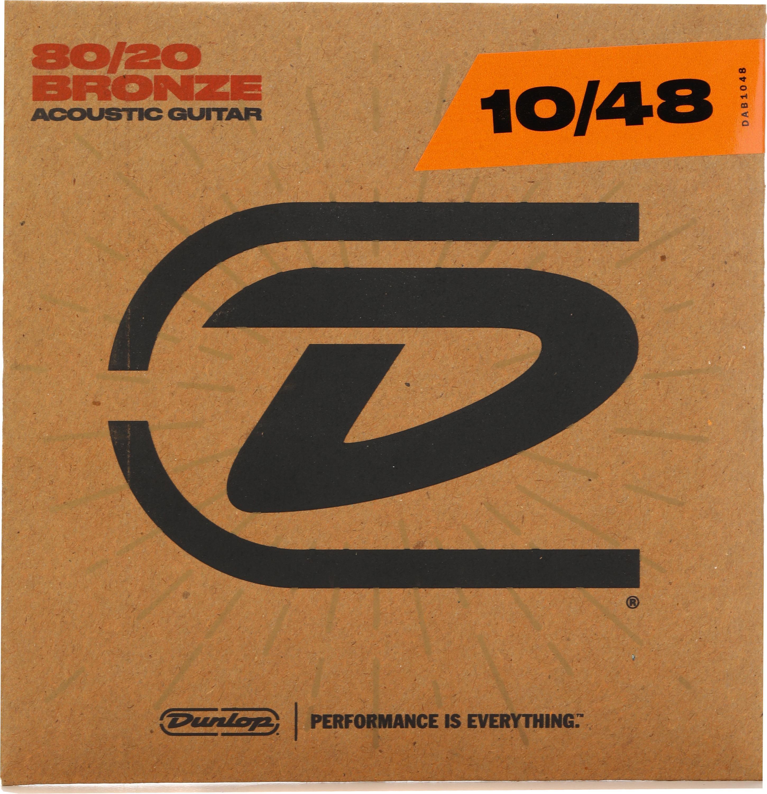 Photo of Dunlop DAB1048 80/20 Bronze Acoustic Guitar Strings - .010-.048 Extra Light