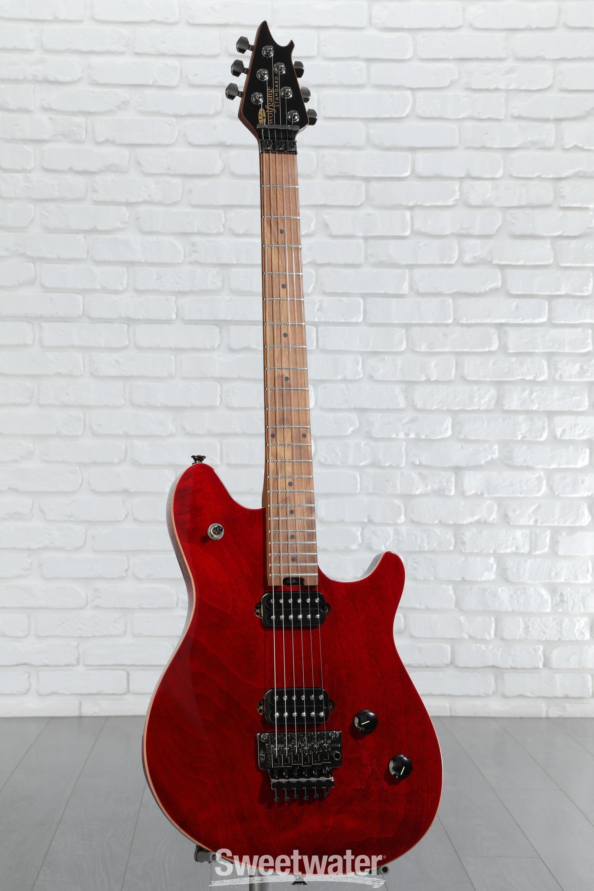 EVH Wolfgang WG Standard QM Electric Guitar - Wine Red