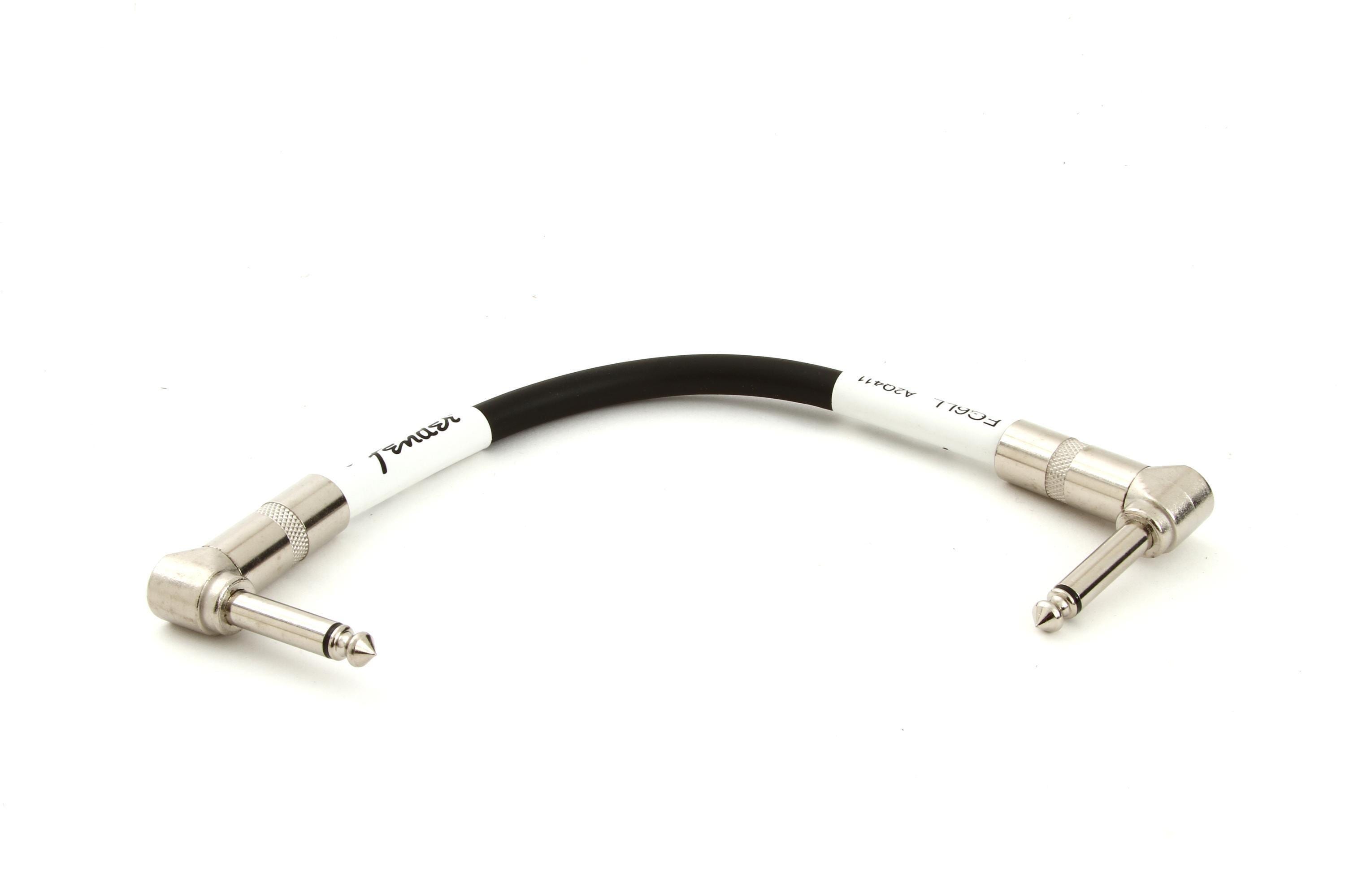 Fender Patch Cable 6" AngledAngled Sweetwater