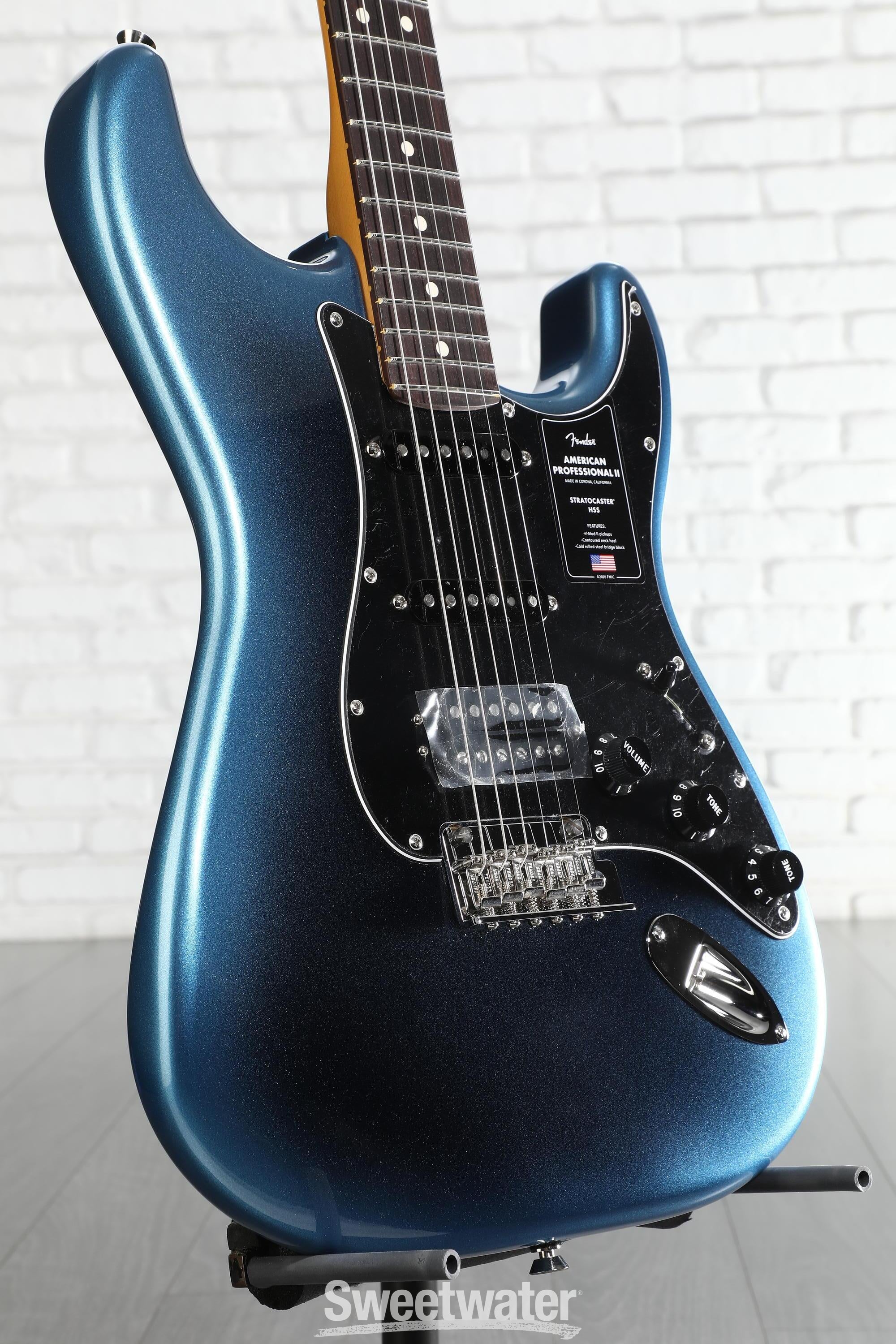 Photo of Fender American Professional II Stratocaster HSS Dark Night with Rosewood Fingerboard