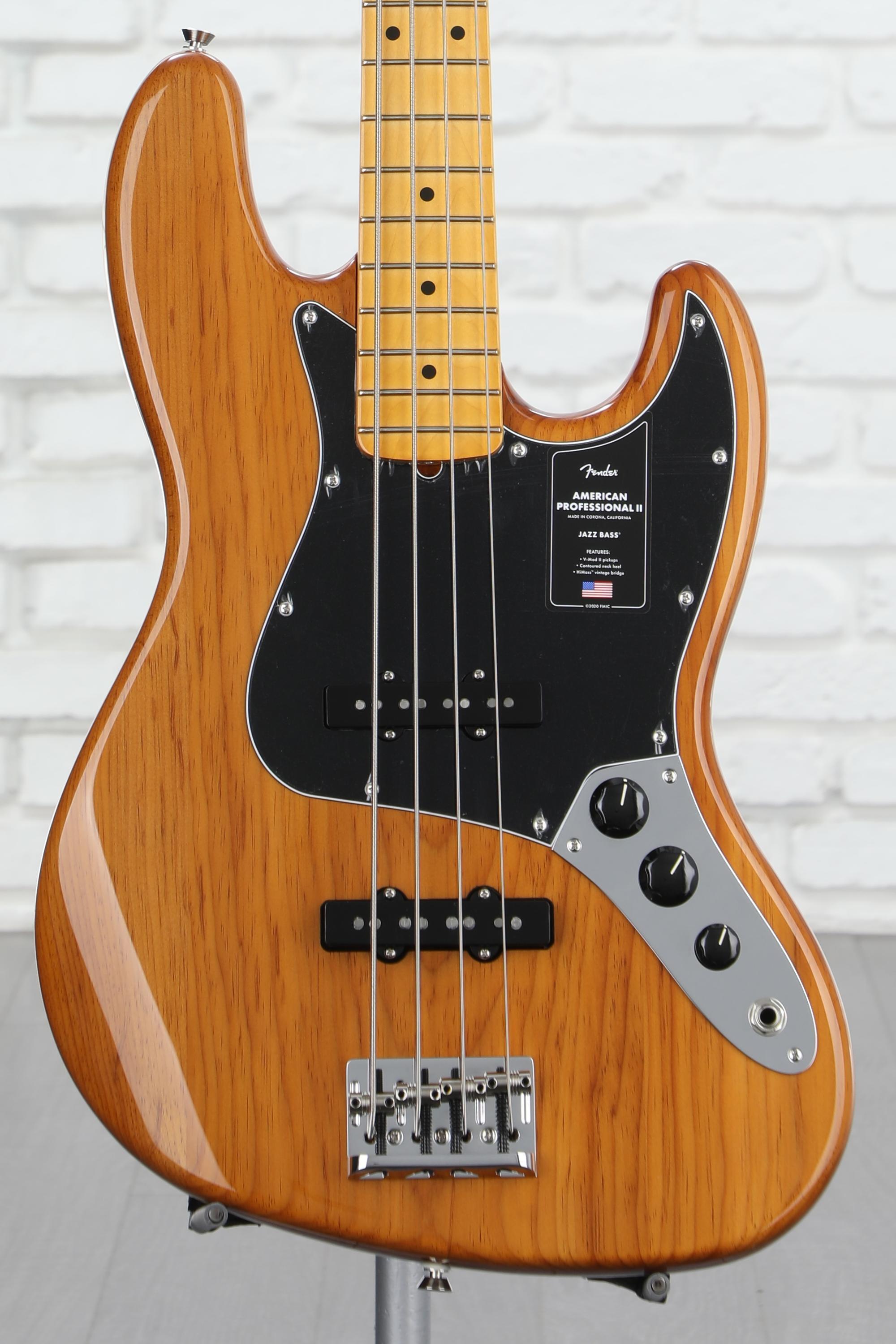 Fender American Professional II Jazz Bass - Roasted Pine with Maple  Fingerboard