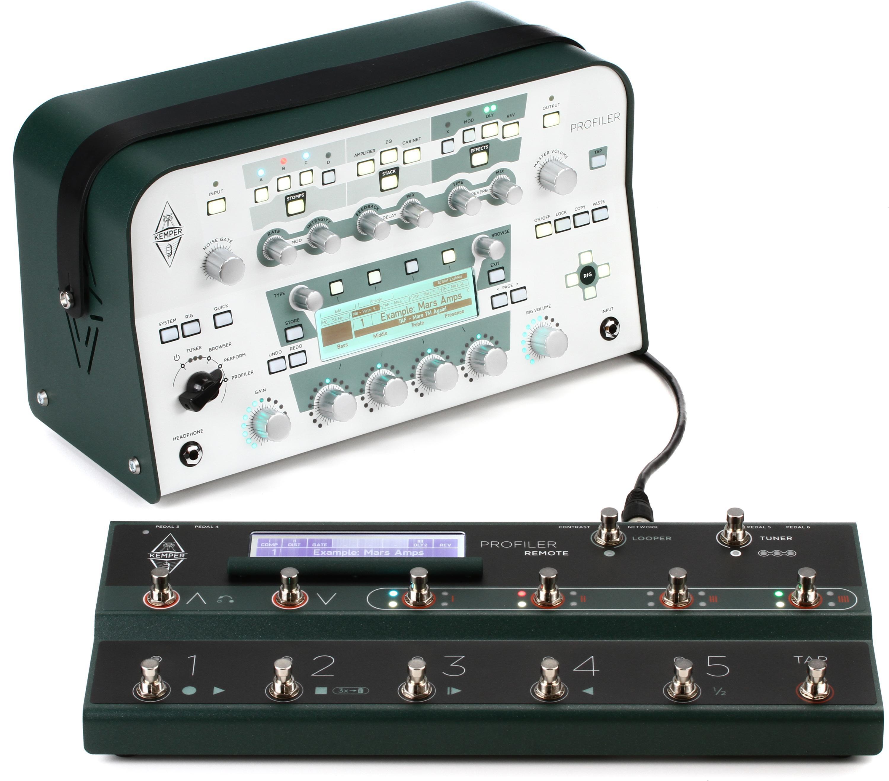 Kemper Profiler Head and Profiler Remote - White