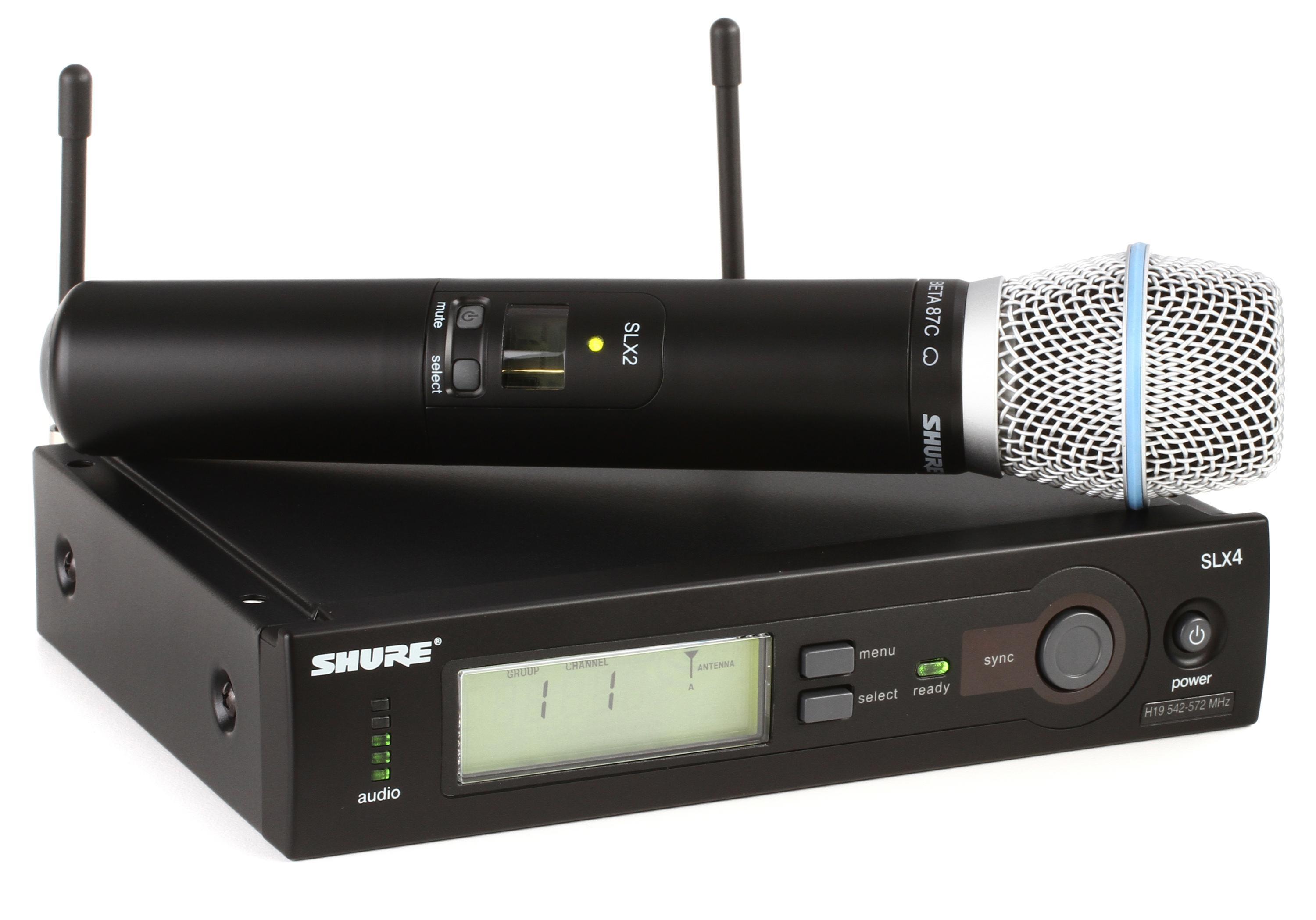 Shure SLX24/BETA87C Handheld Wireless Microphone System - H19 Band