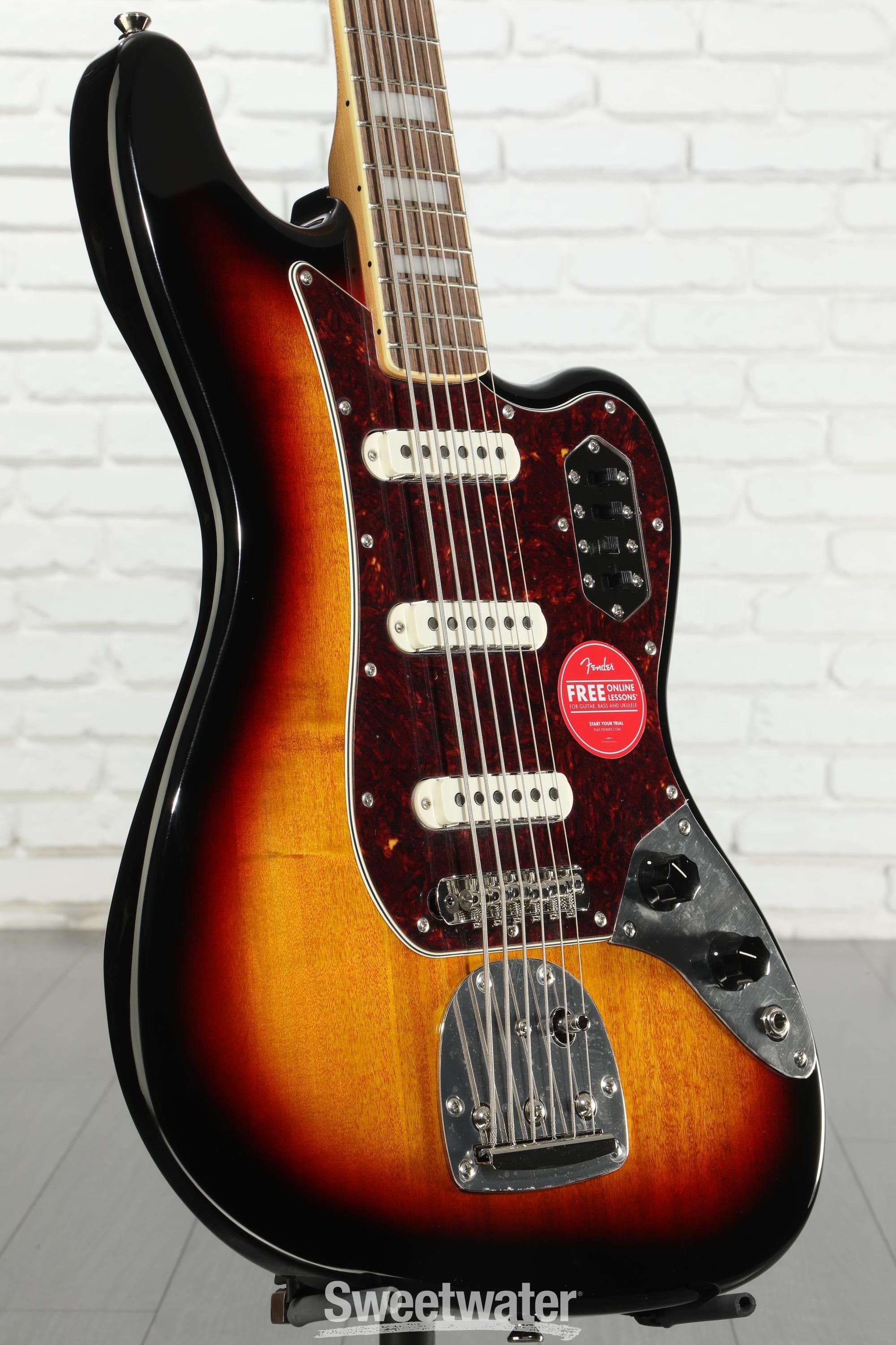 Squier Classic Vibe Bass VI Guitar - 3-tone Sunburst | Sweetwater